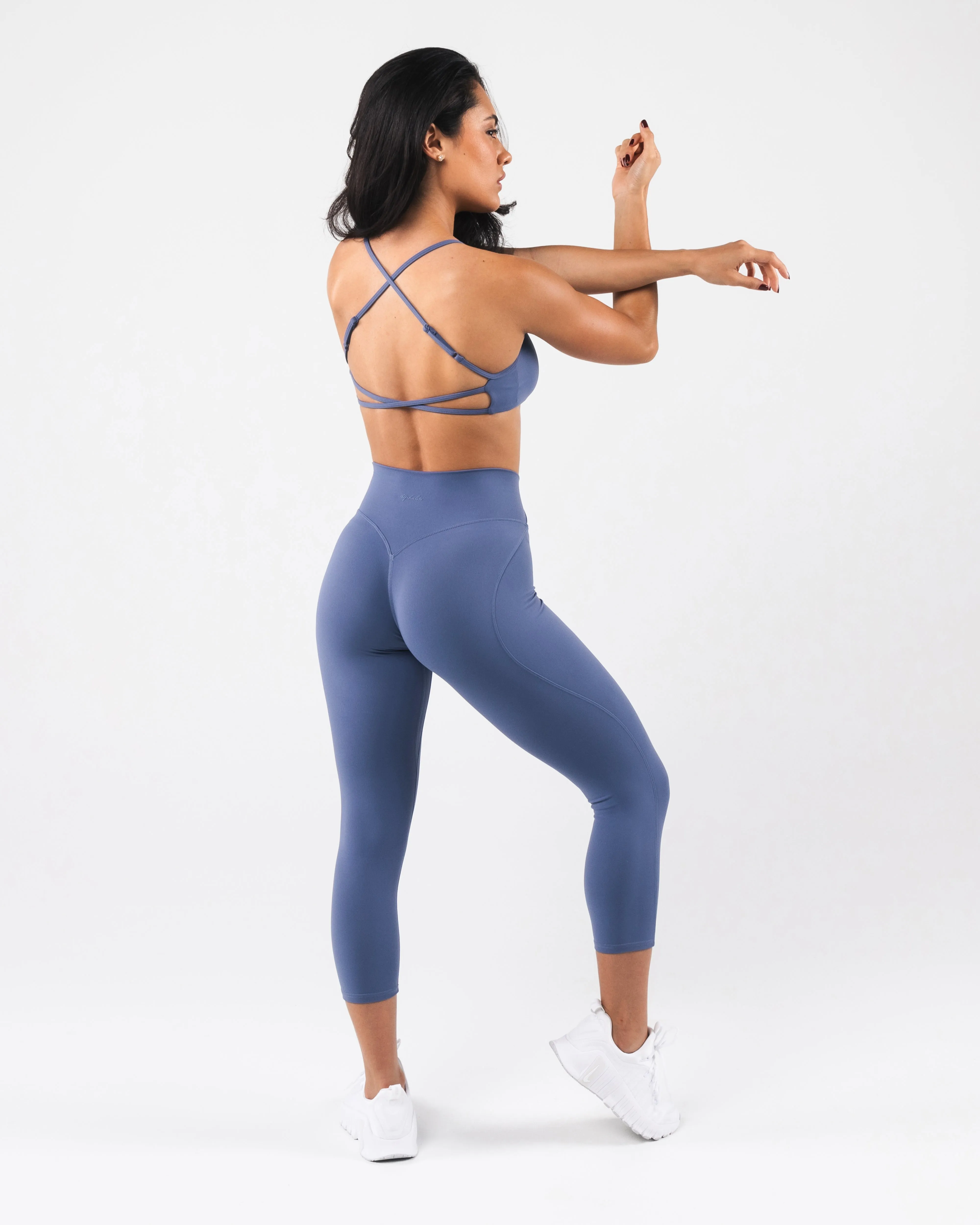 Aura Ultra-High Rise Capri - Dusty Blue sold by Alphalete product image thumbnail 2