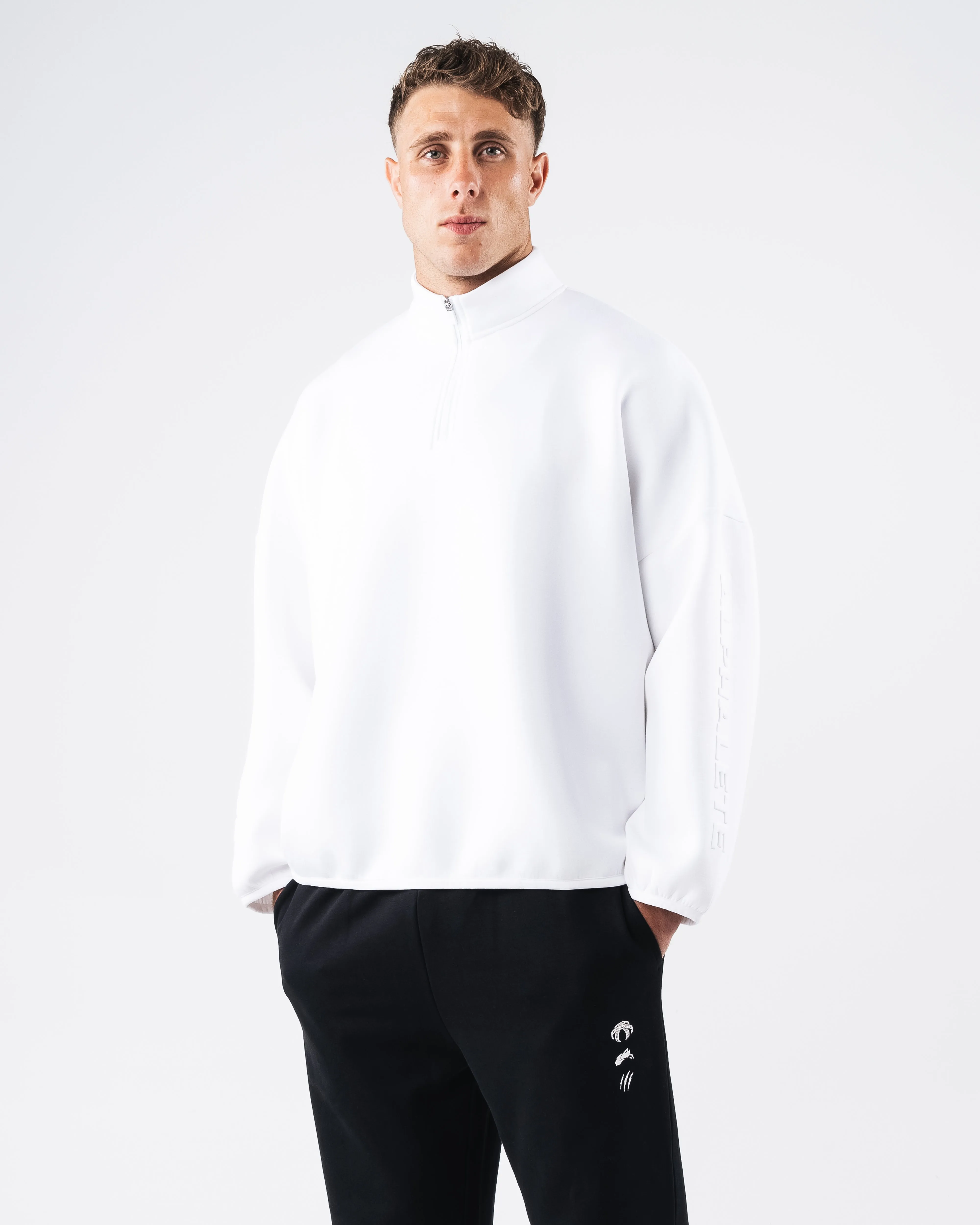 ELMTS Quarter Zip - White sold by Alphalete product image thumbnail 3