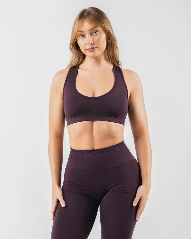 Amplify Contour Bra - Black Garnet sold by Alphalete