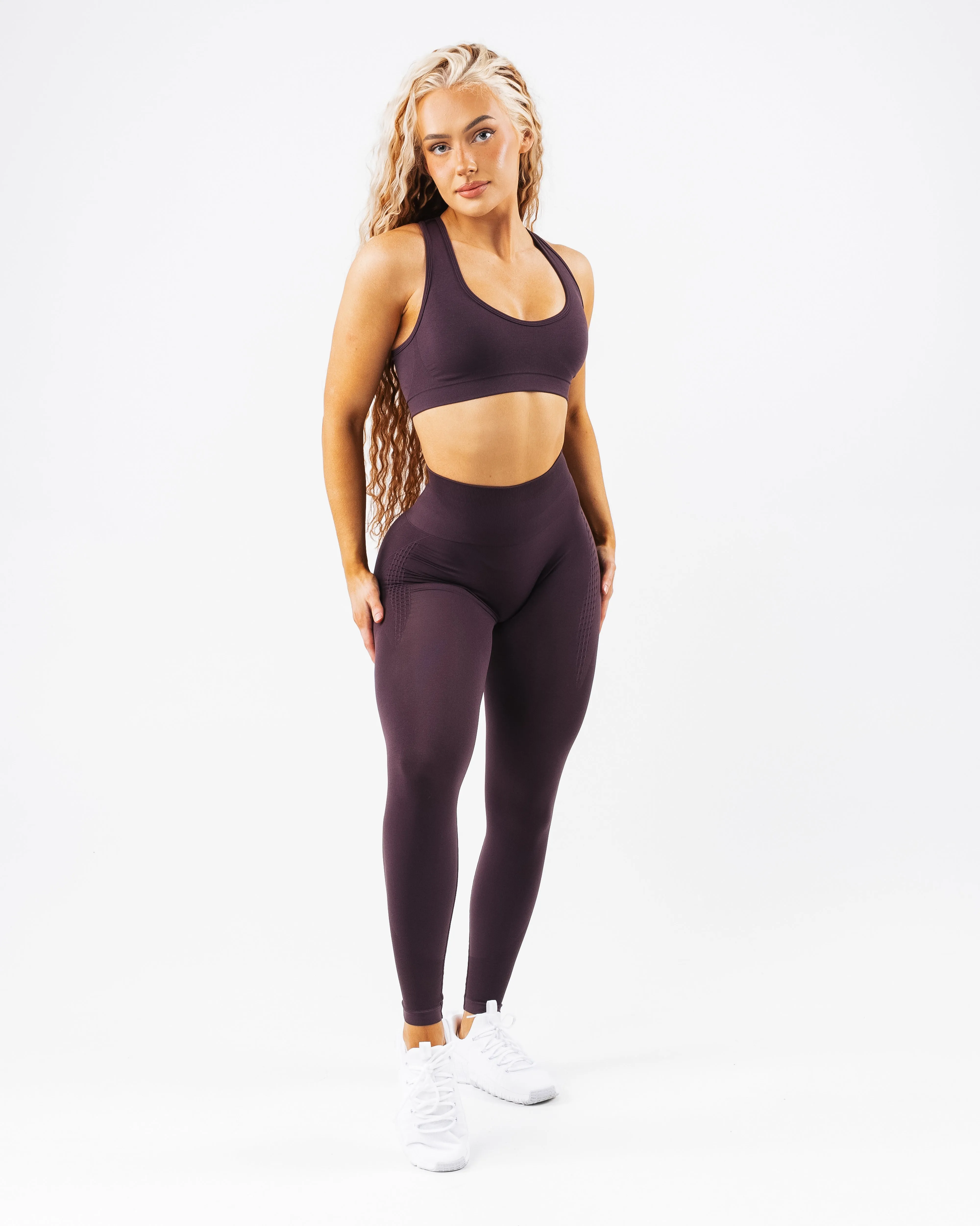Contour Ultra-High Rise Legging - Black Garnet sold by Alphalete product image thumbnail 2