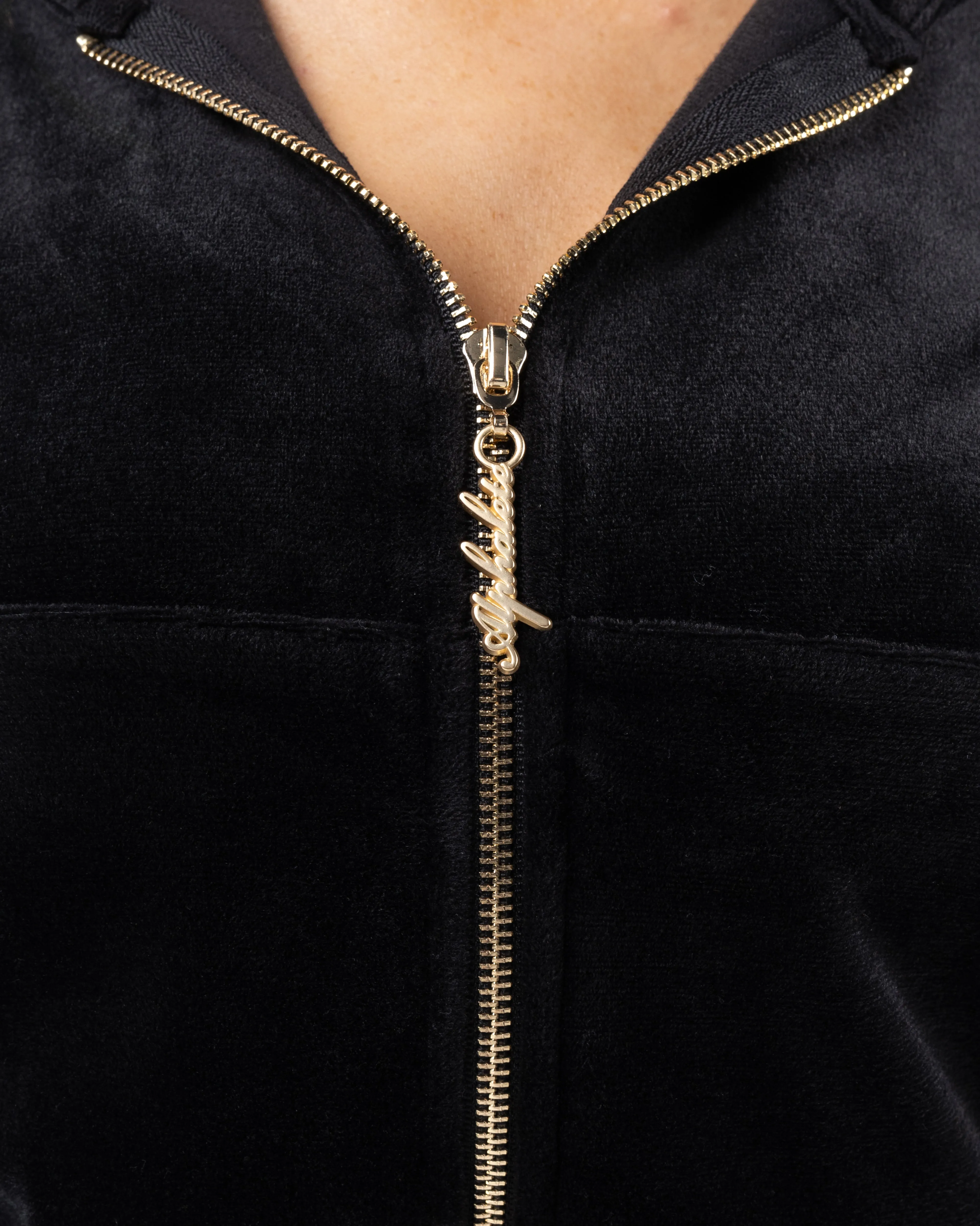 Velour Zip Hoodie - Black sold by Alphalete product image thumbnail 5