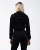 Velour Zip Hoodie - Black sold by Alphalete
