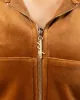 Velour Zip Hoodie - Root sold by Alphalete