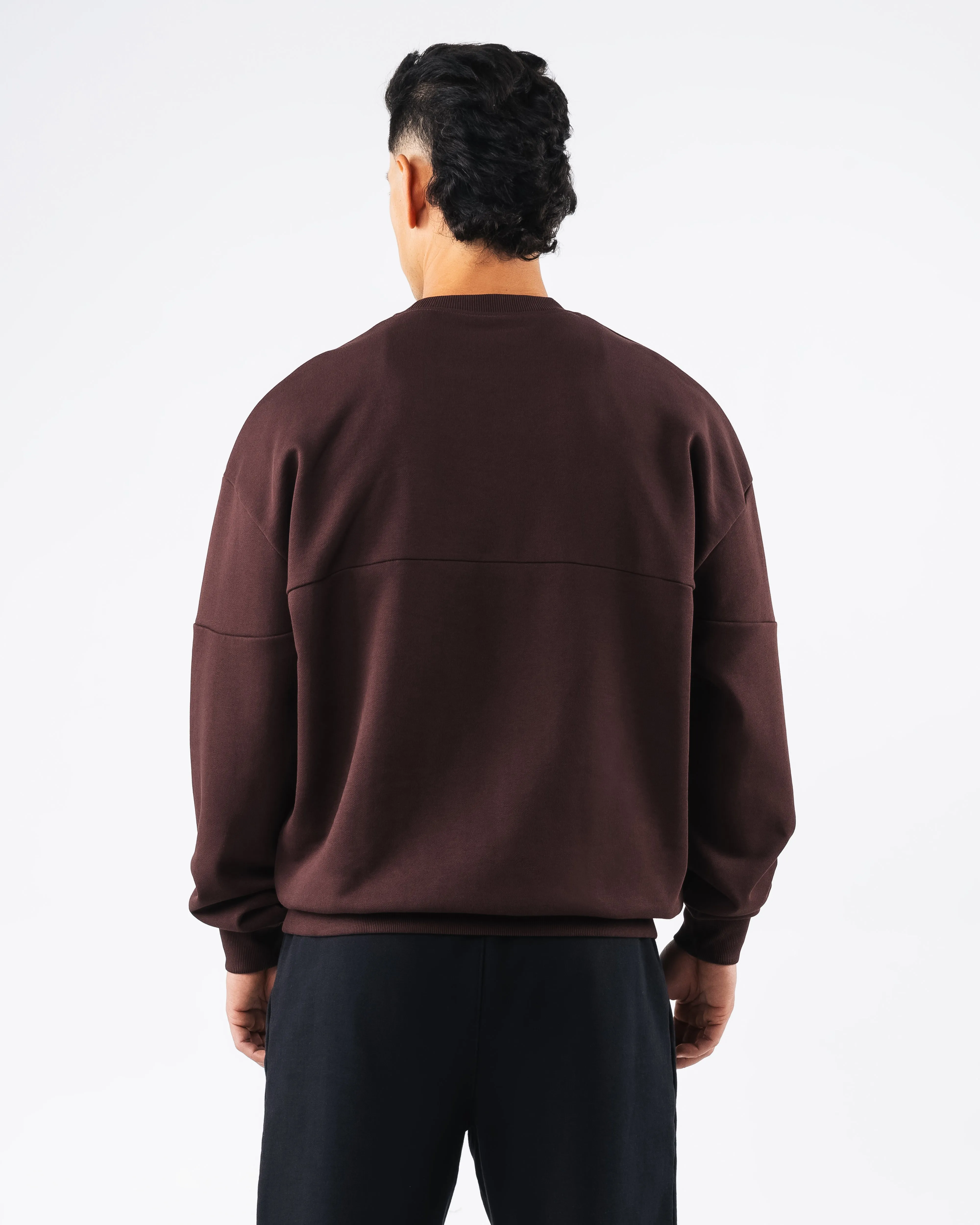 Establishment Split Crewneck - Deep Mauve sold by Alphalete product image thumbnail 4