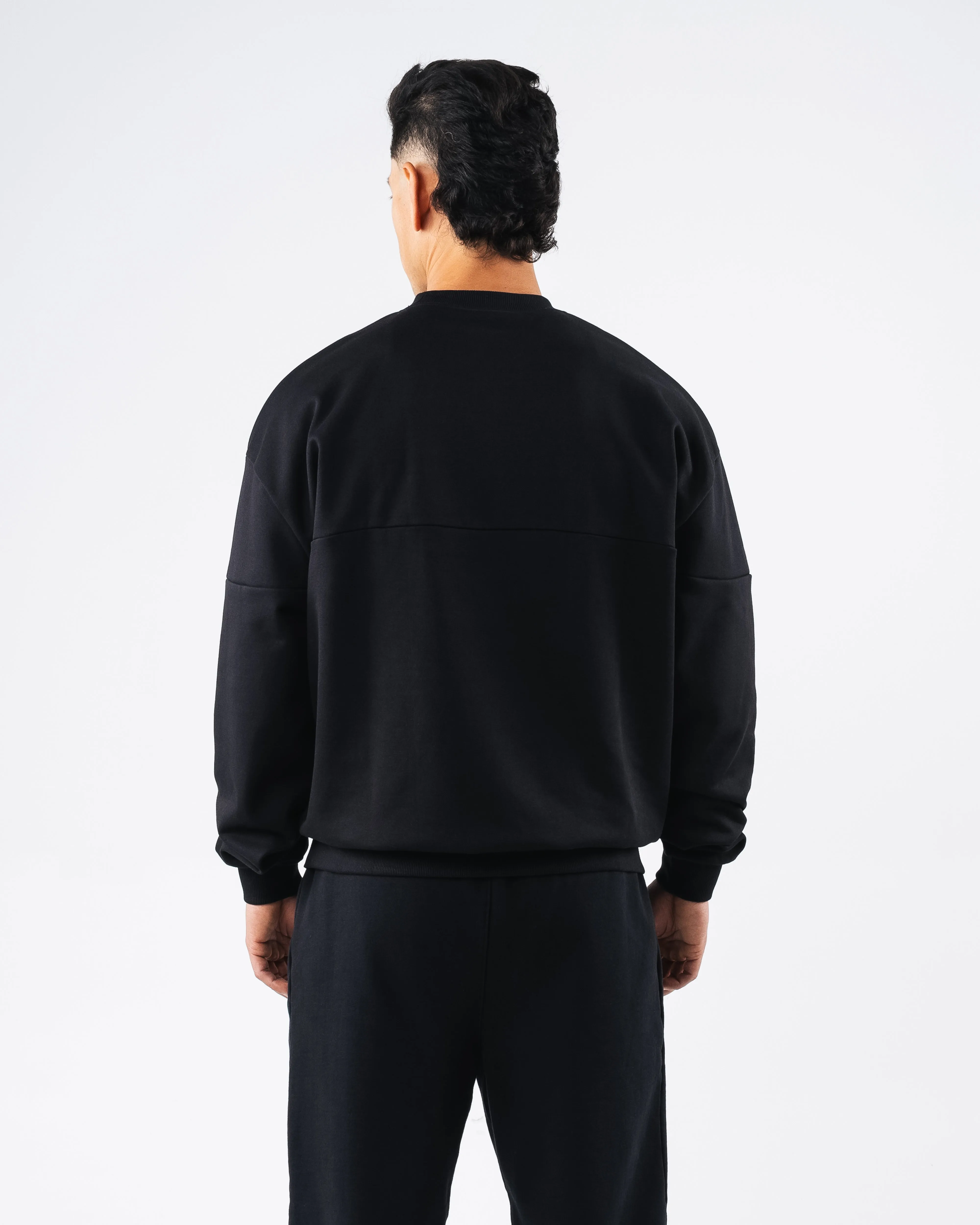 Establishment Split Crewneck - Black sold by Alphalete product image thumbnail 4