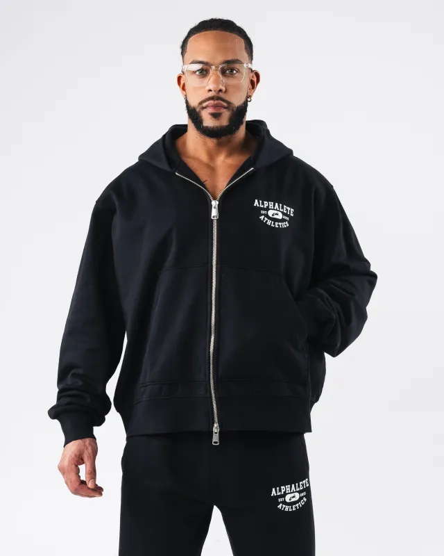 Member Vintage Zip Up - Black sold by Alphalete