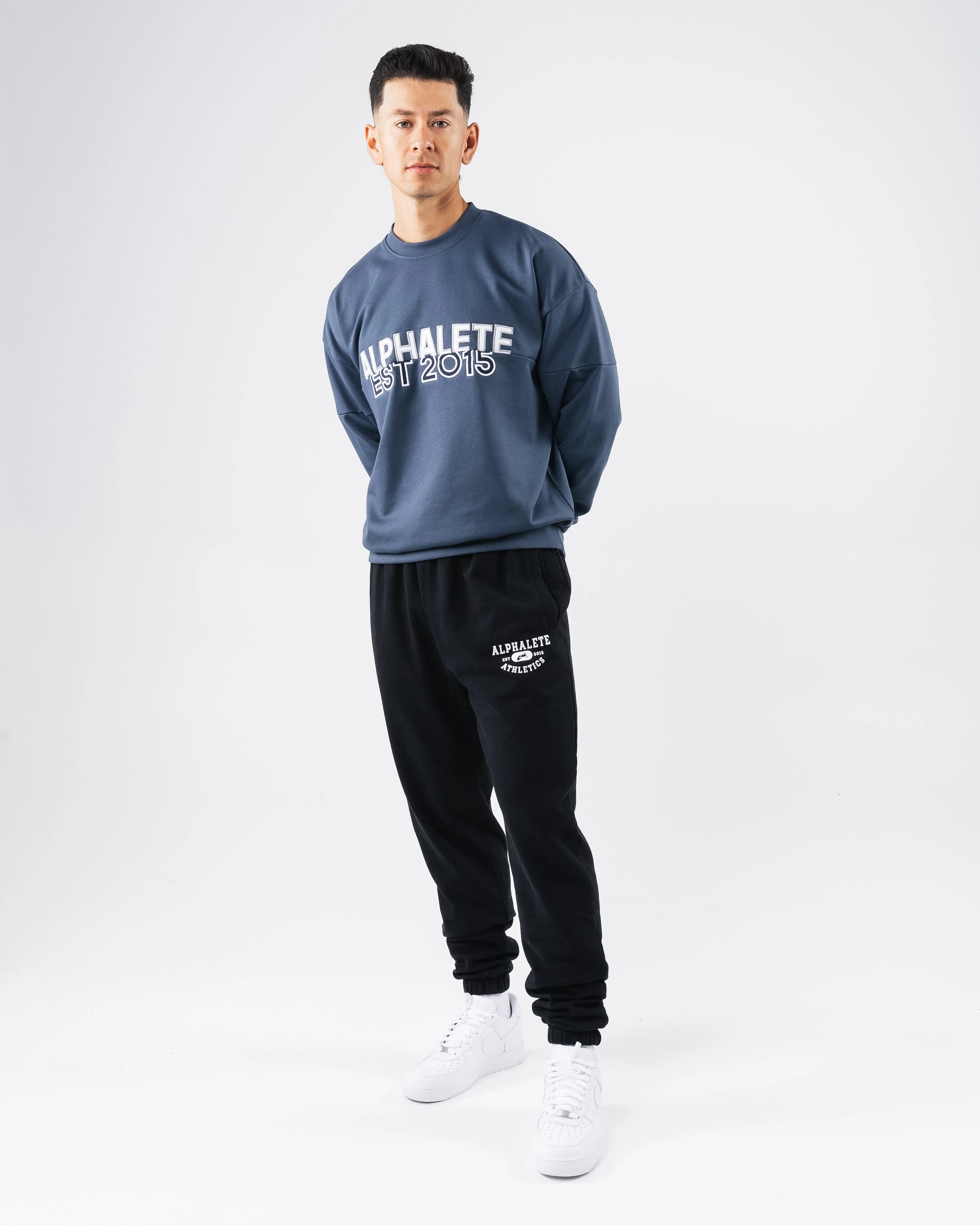 Establishment Split Crewneck - Marine sold by Alphalete product image thumbnail 2