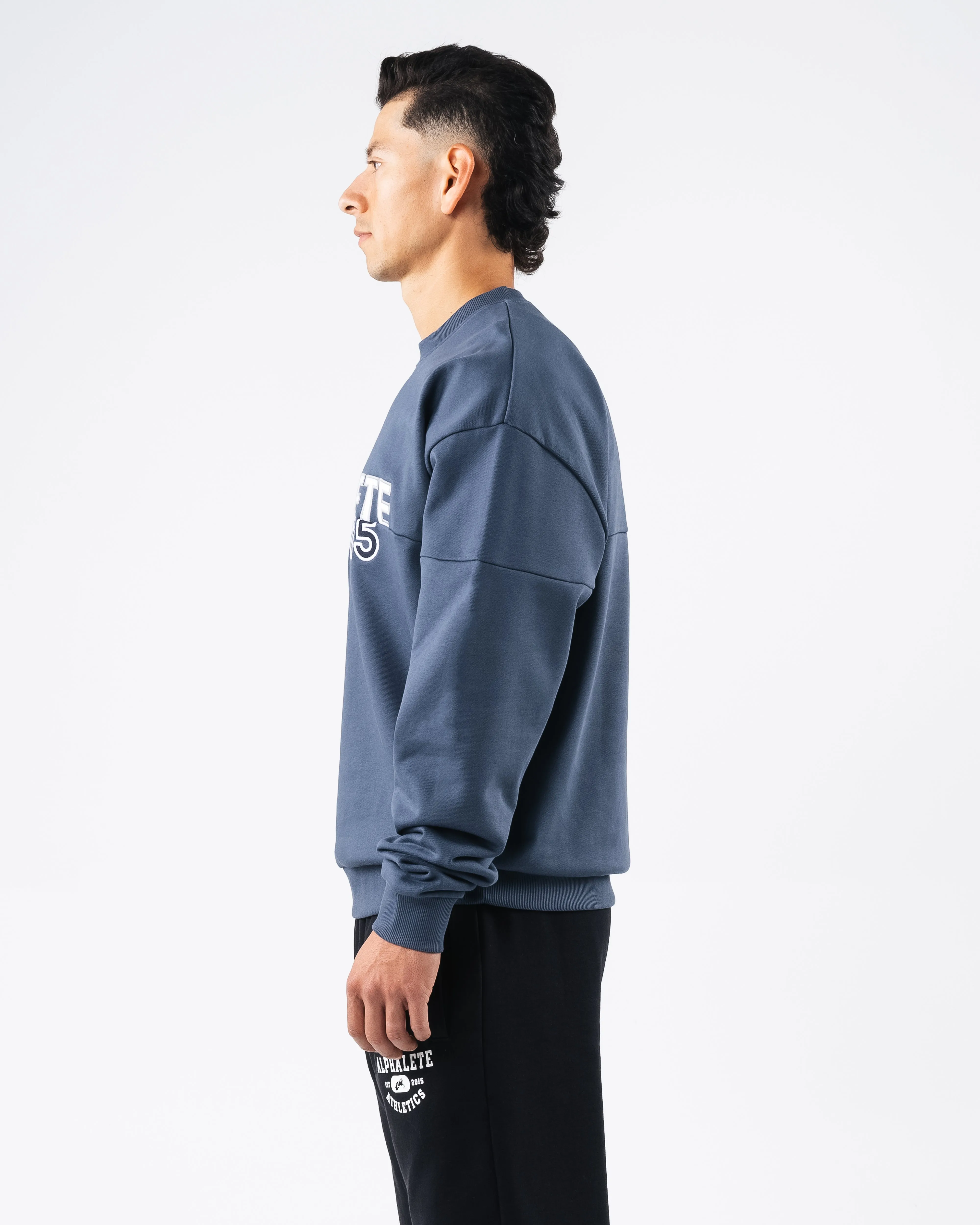 Establishment Split Crewneck - Marine sold by Alphalete product image thumbnail 3
