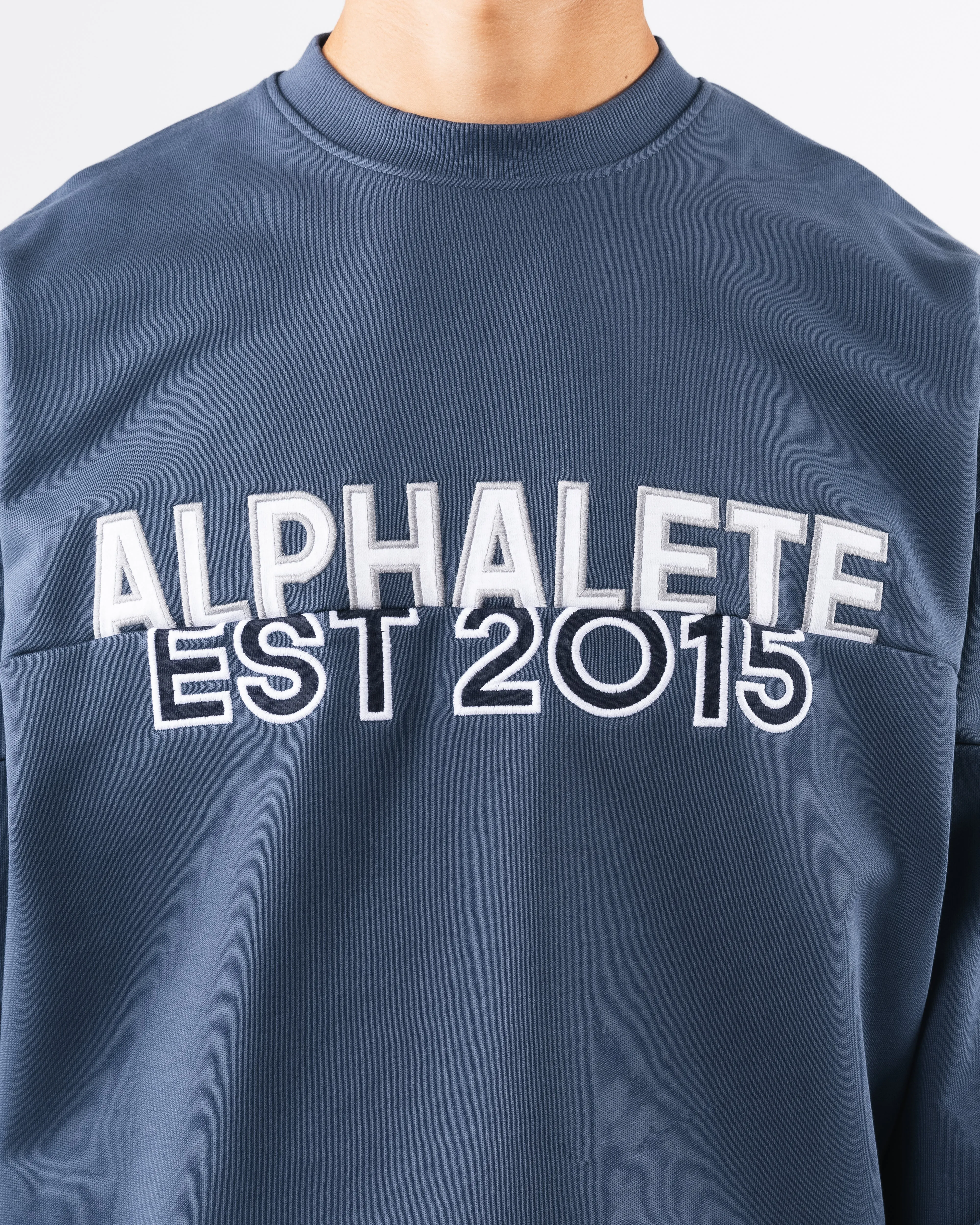 Establishment Split Crewneck - Marine sold by Alphalete product image thumbnail 5