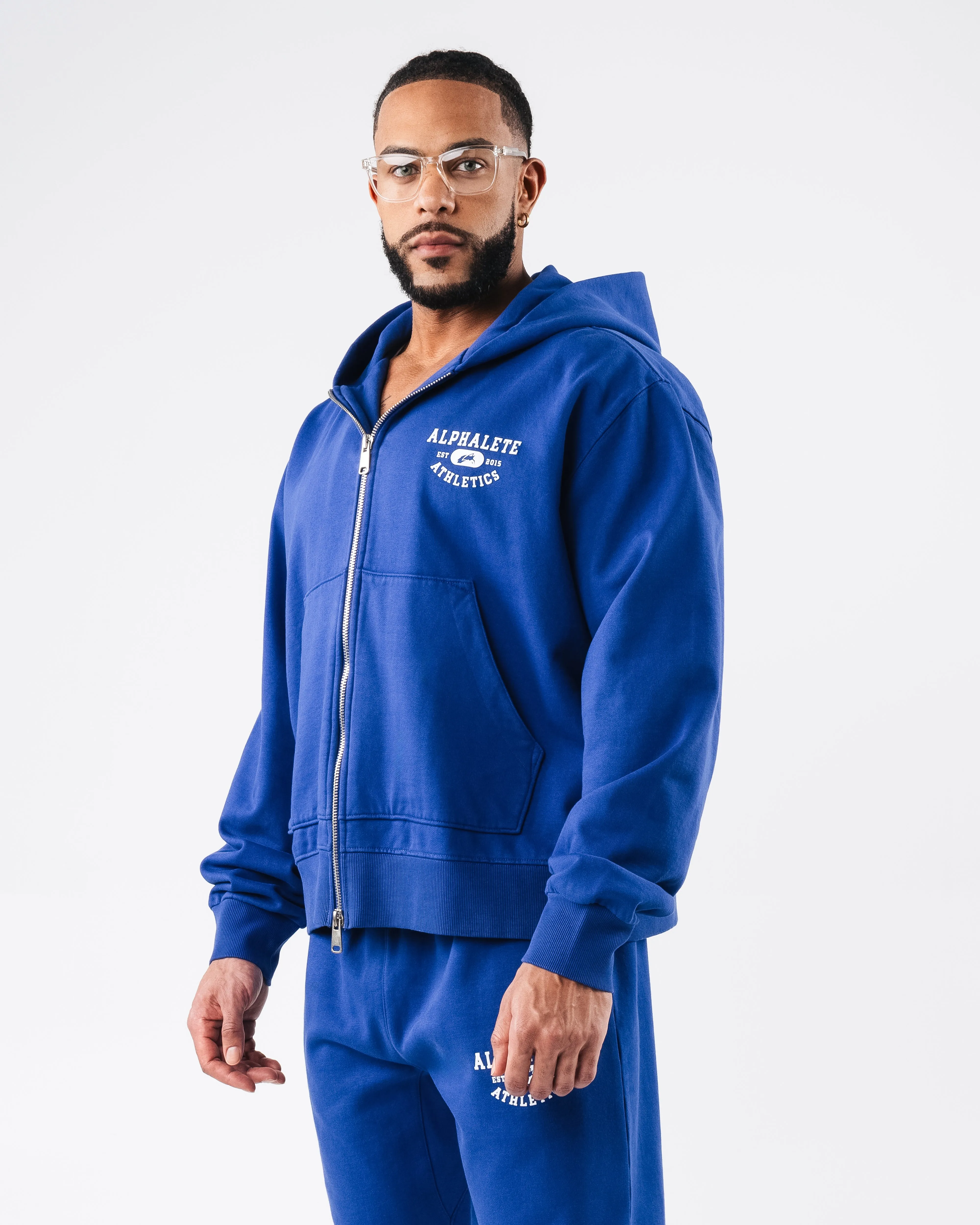 Member Vintage Zip Up - Varsity Blue sold by Alphalete product image thumbnail 3