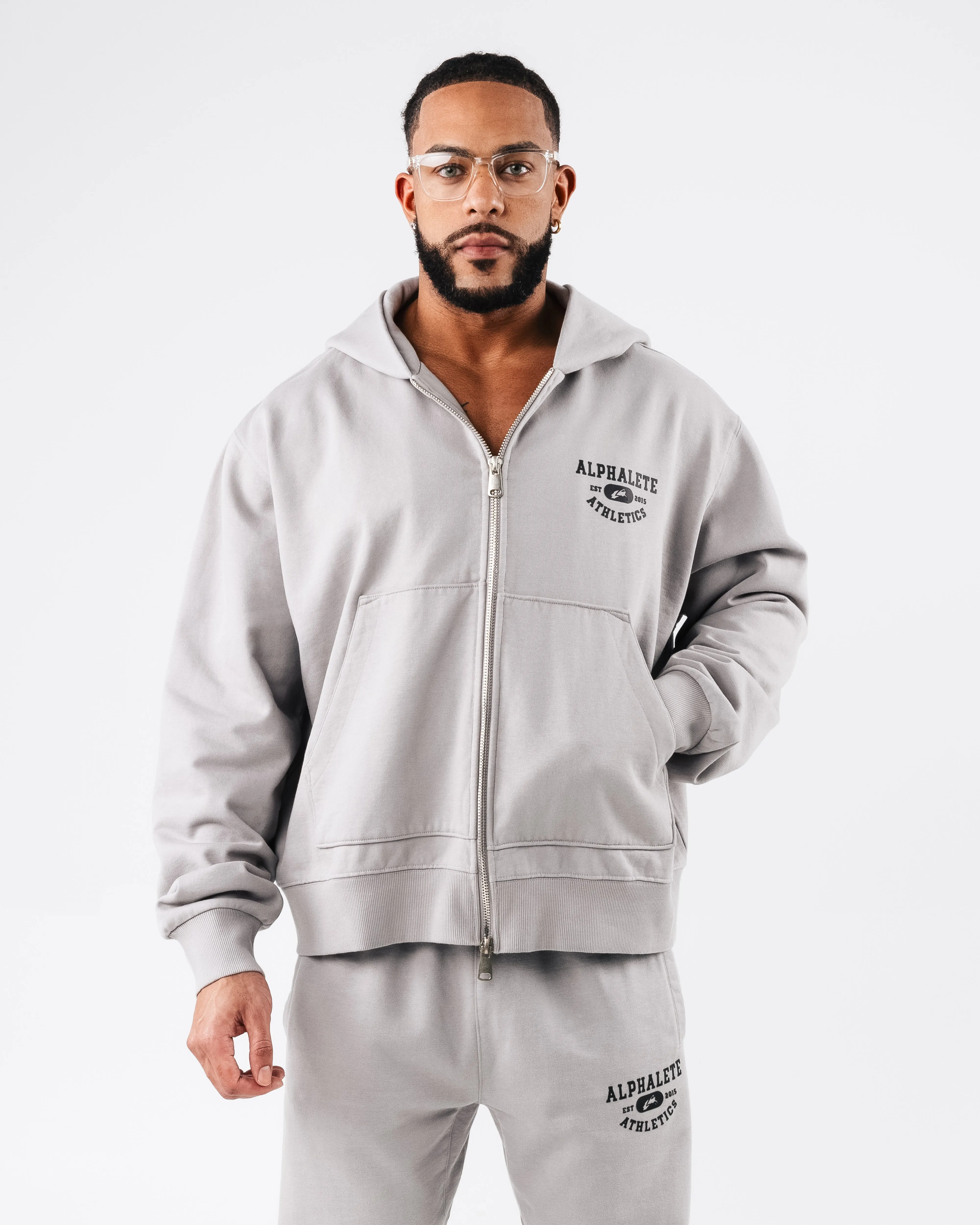 Member Vintage Zip Up - Chrome sold by Alphalete