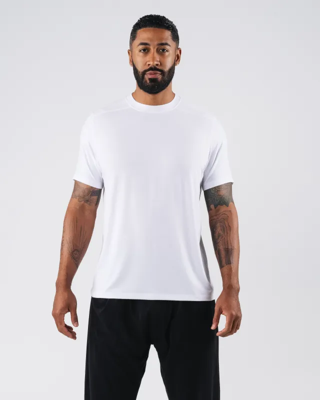 Zero Accent Tee - White sold by Alphalete