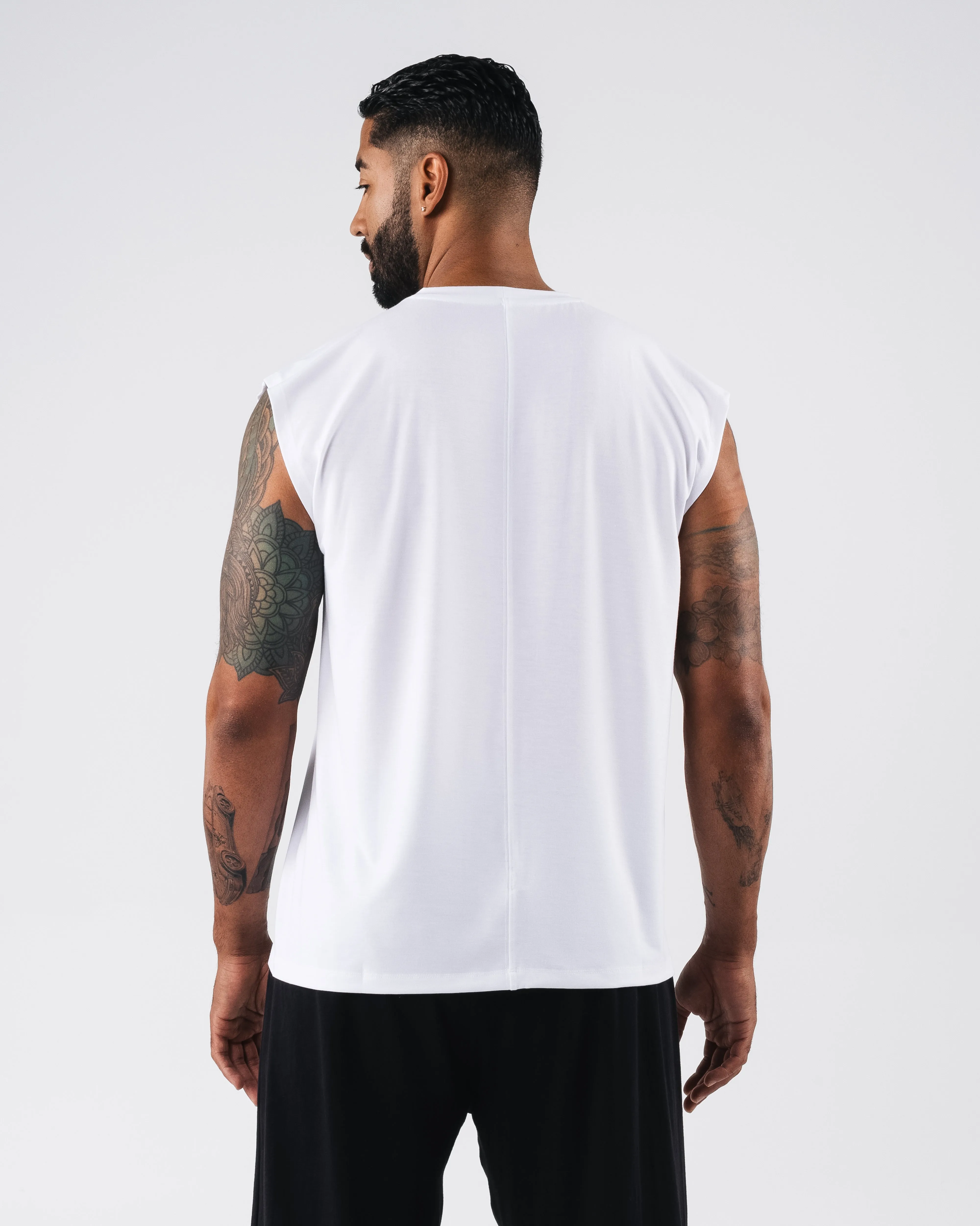 Zero Accent Tank - White sold by Alphalete product image thumbnail 4