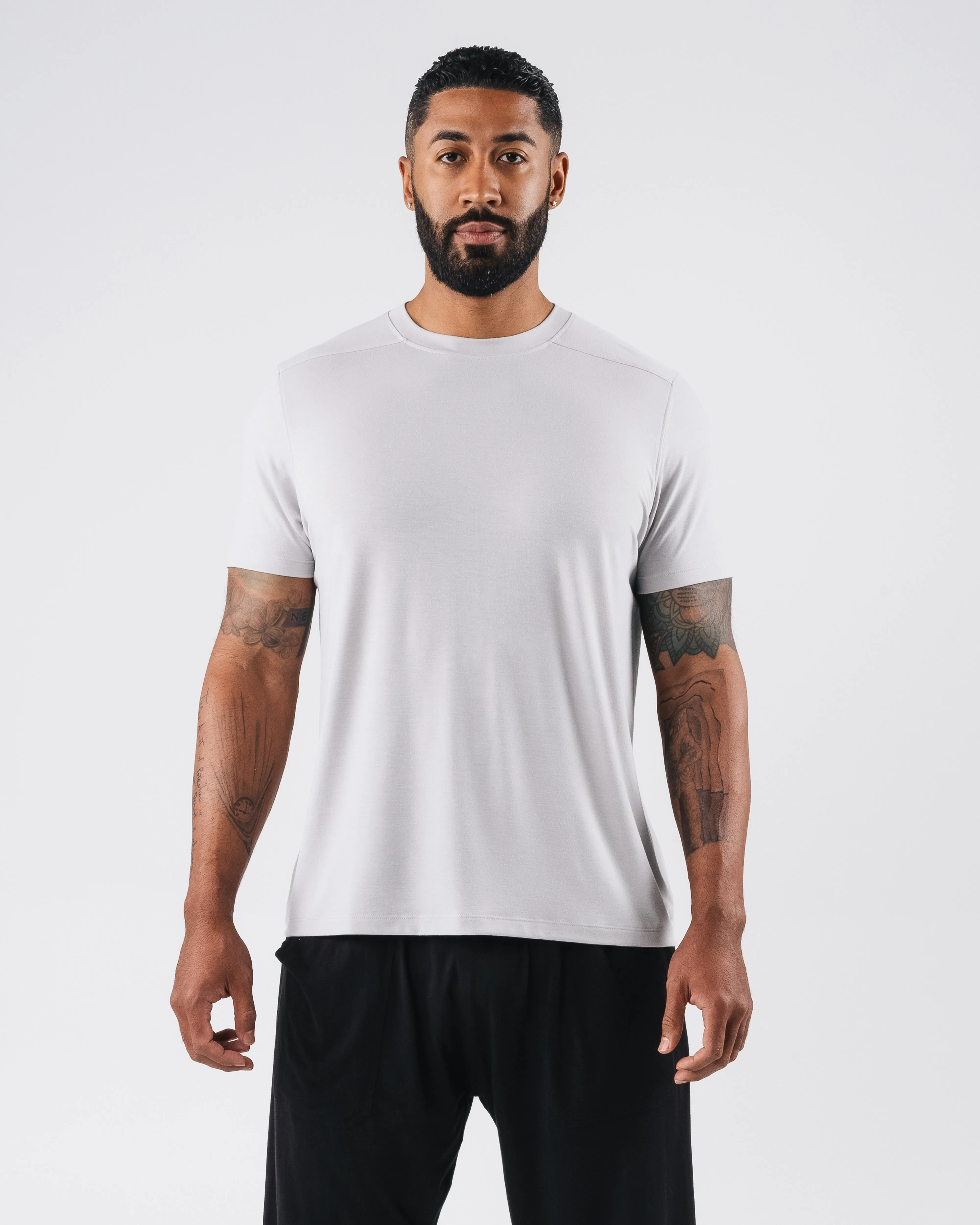 Zero Accent Tee - Light Grey sold by Alphalete
