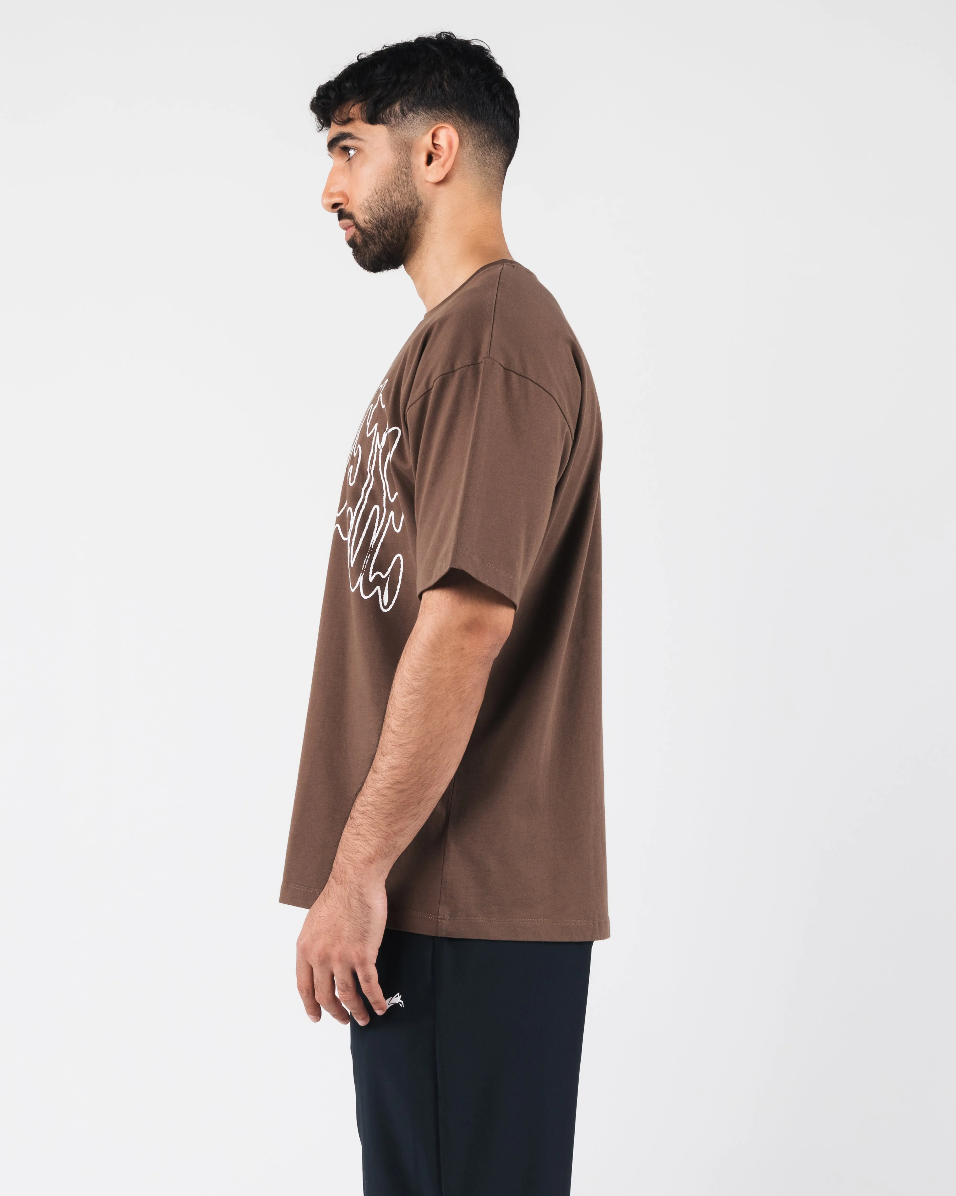 Aire Tee - Dark Brown sold by Alphalete product image thumbnail 3