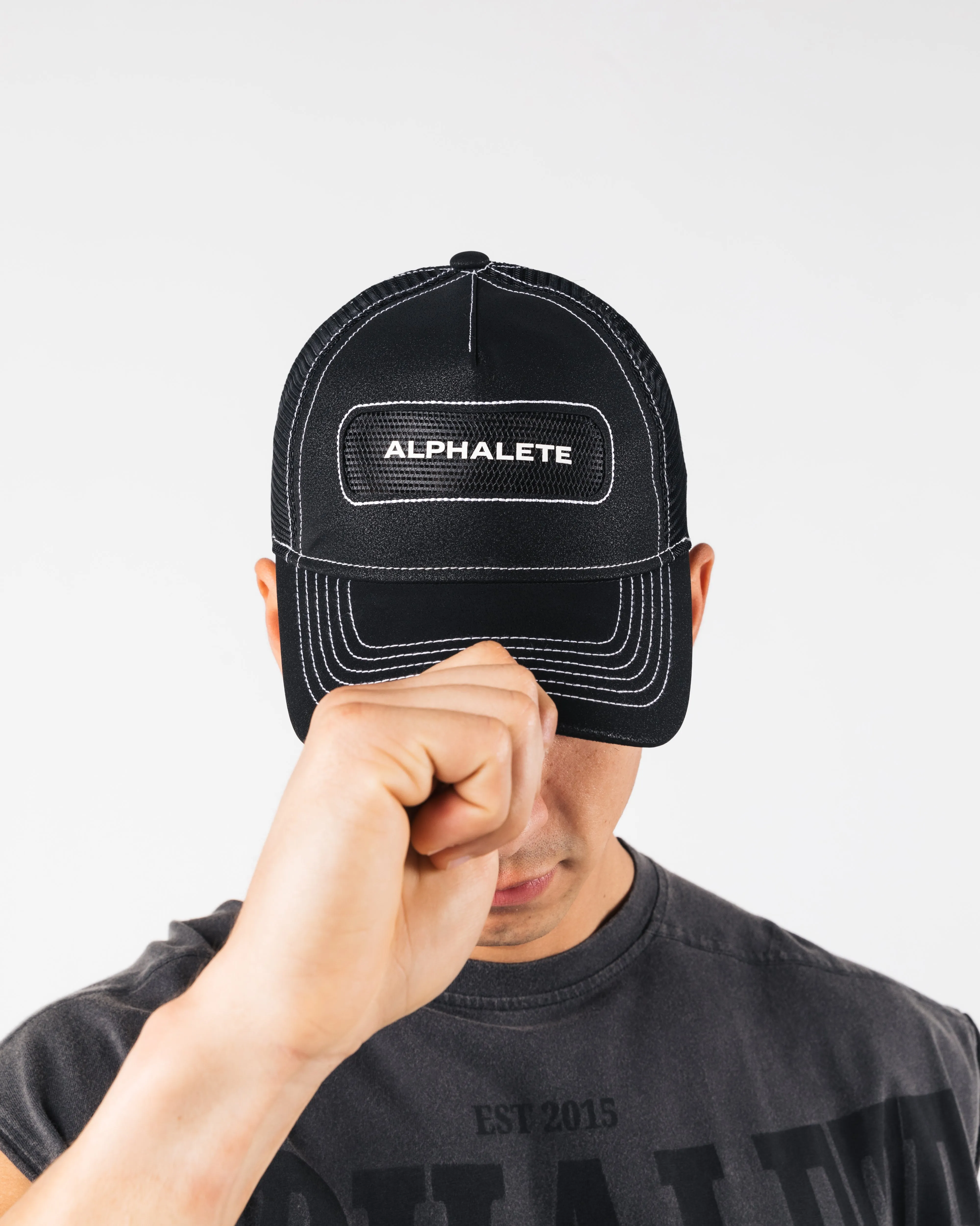 Core Trucker Hat - Black sold by Alphalete