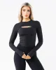 Peekaboo LS - Black sold by Alphalete