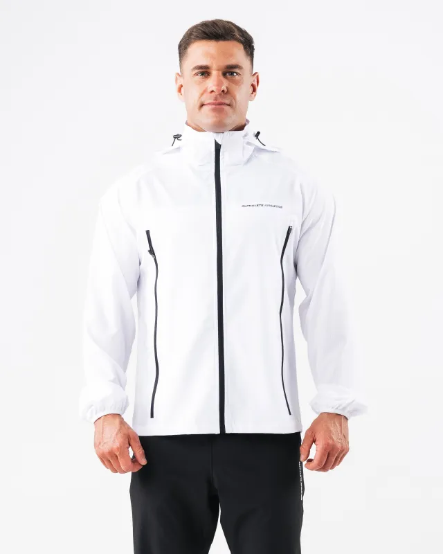 Infinity Tech Jacket - White sold by Alphalete