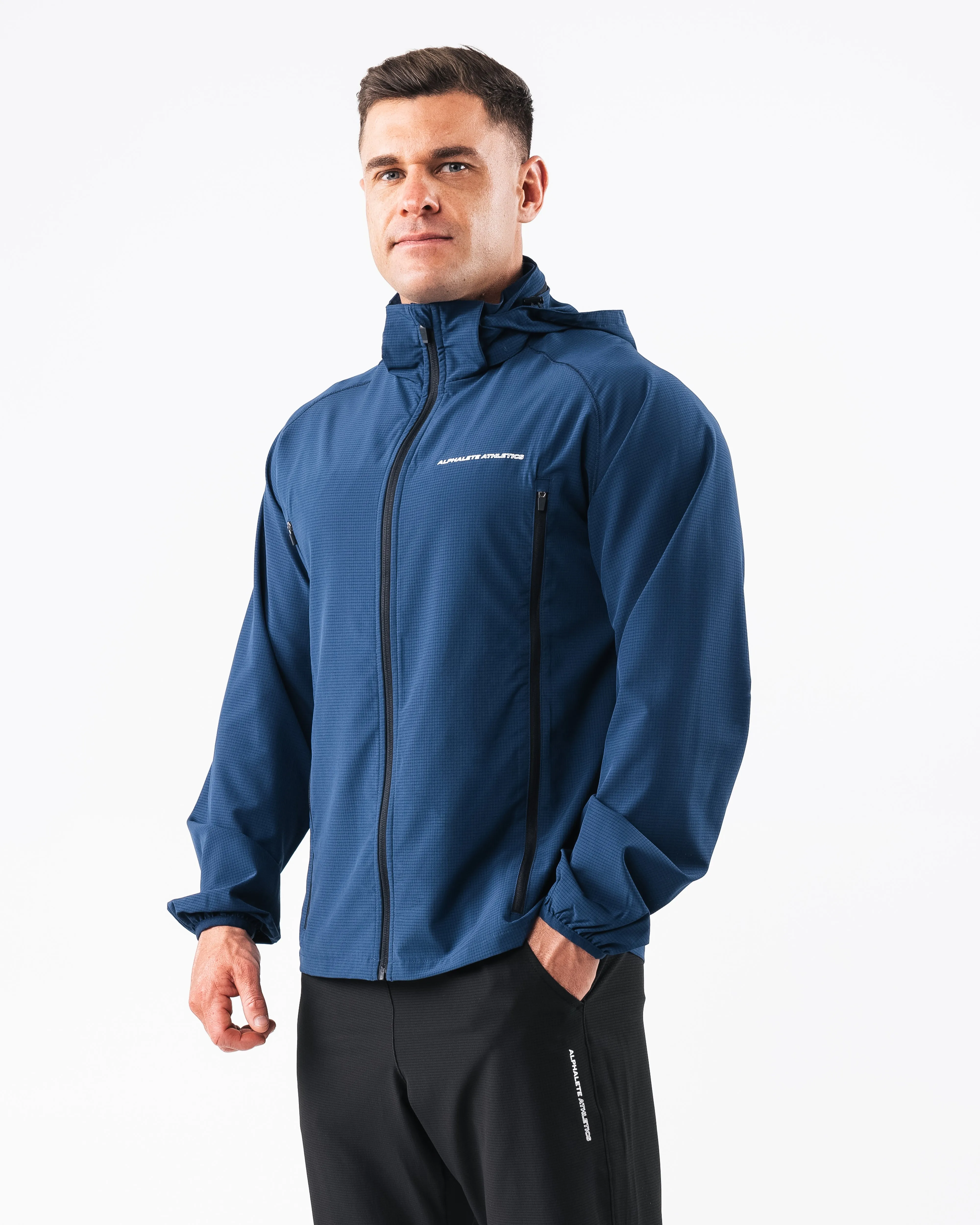 Infinity Tech Jacket - Denim sold by Alphalete product image thumbnail 3