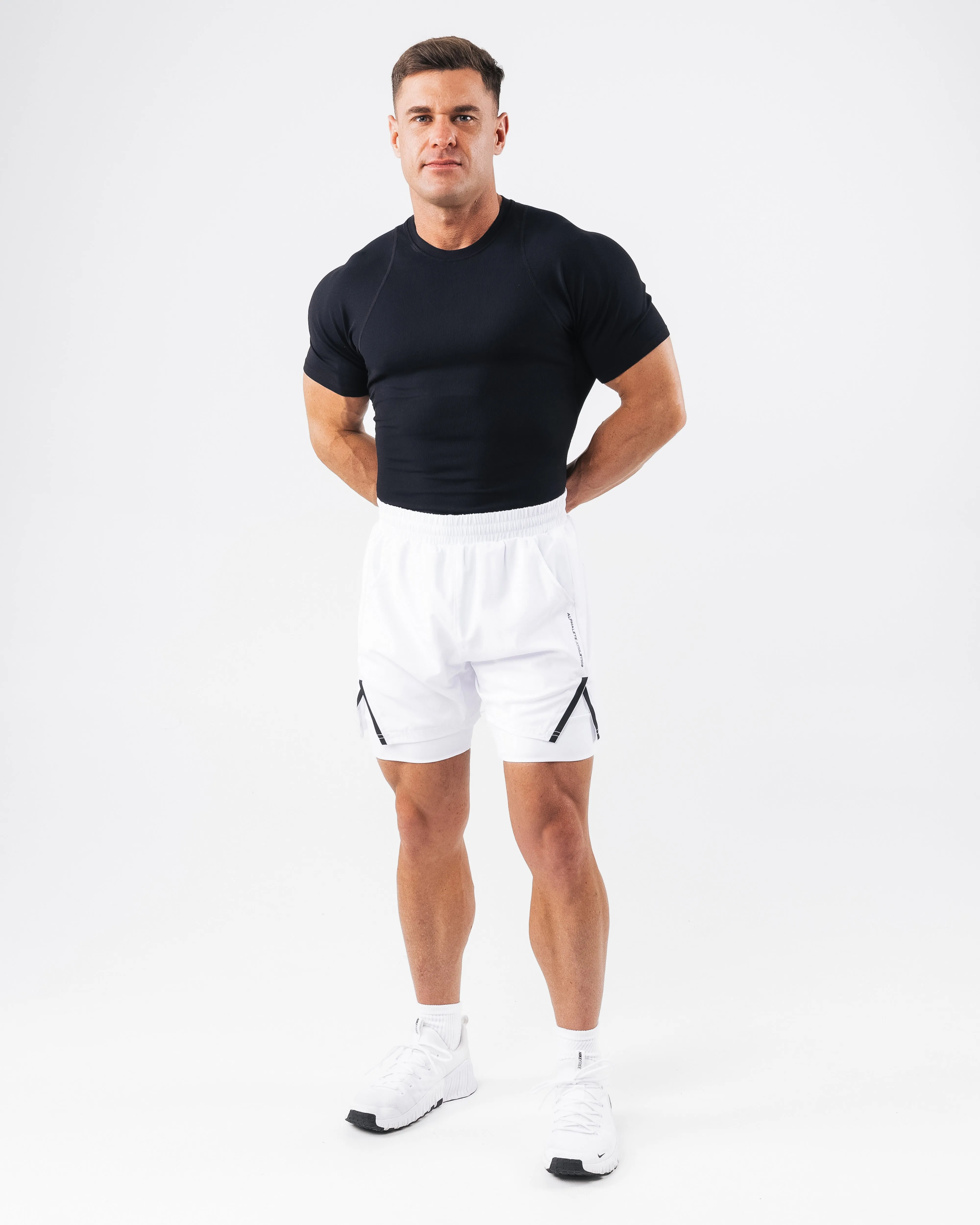 Infinity Short - White sold by Alphalete product image thumbnail 2