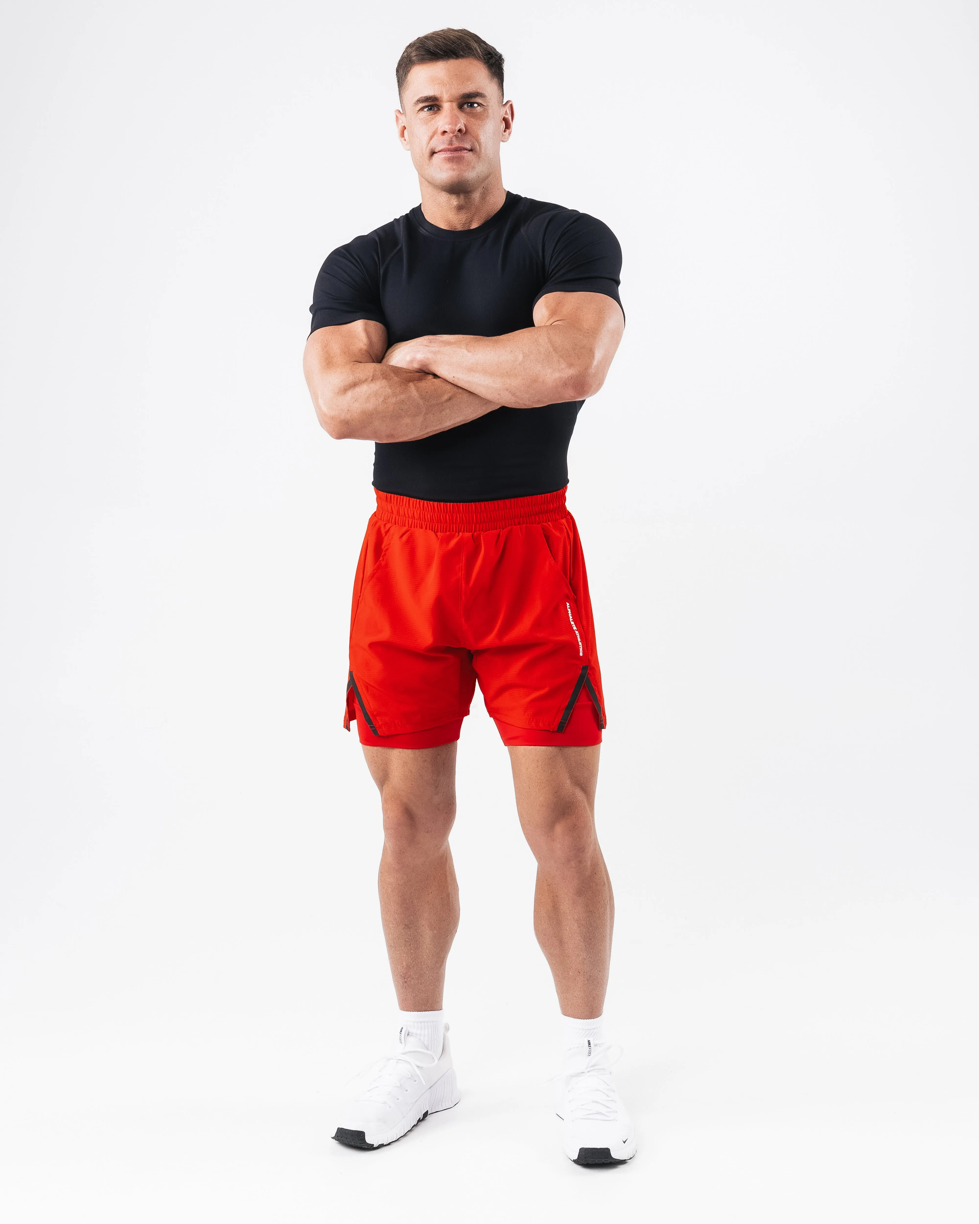 Infinity Short - Formula Red sold by Alphalete product image thumbnail 2
