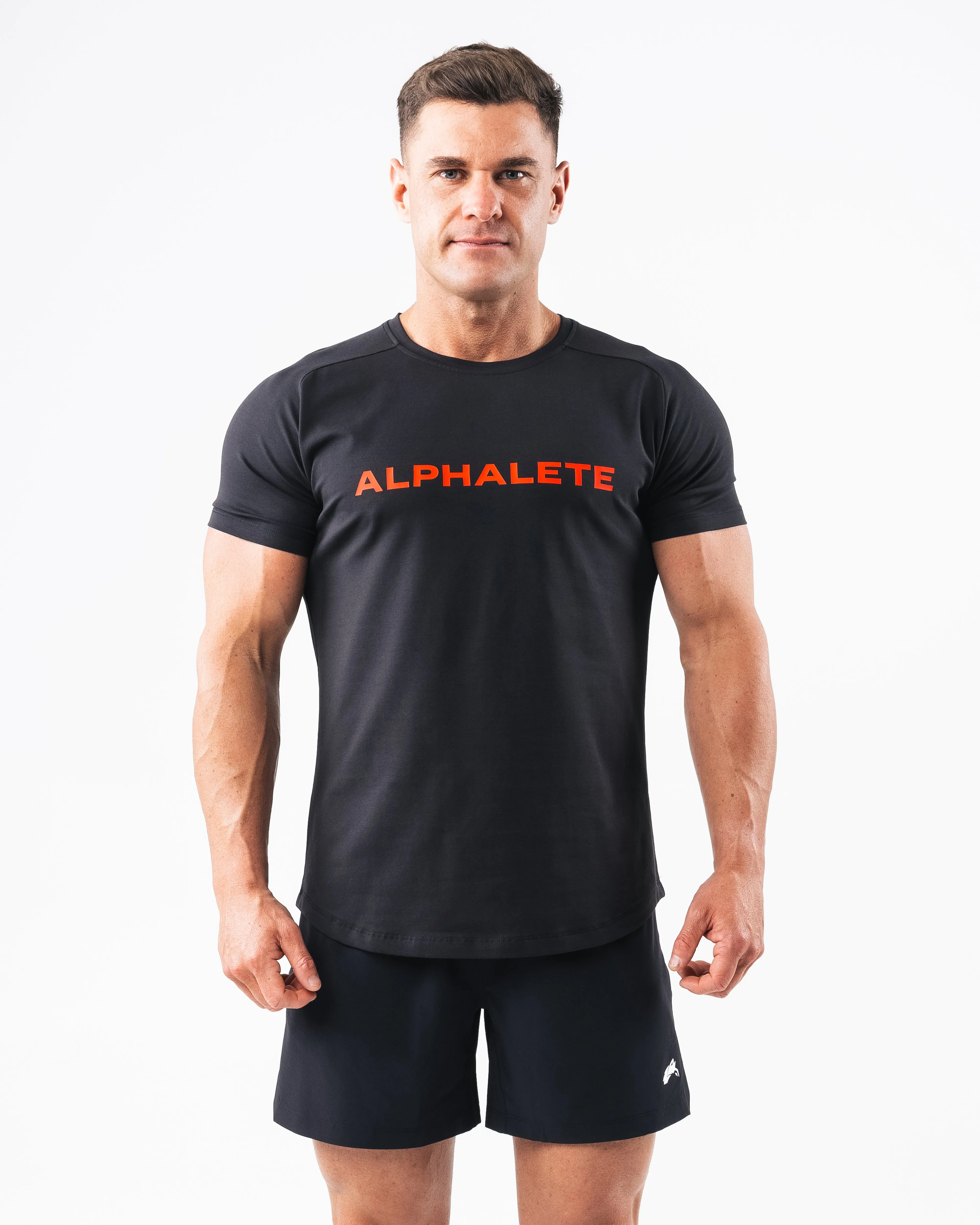 Core Tee - Black / Red sold by Alphalete