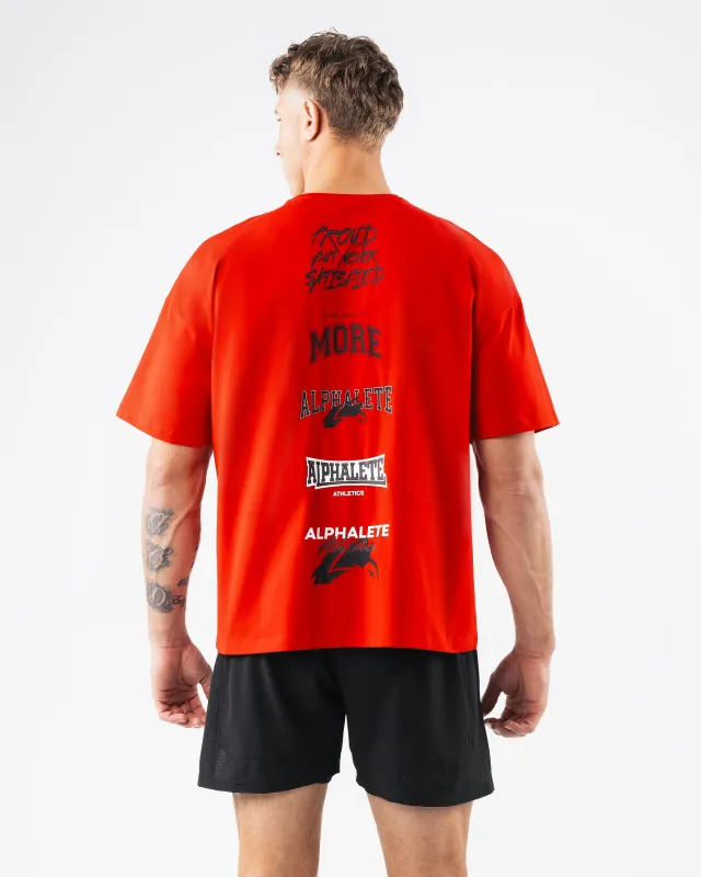 Anniversary Tee - Formula Red made by Alphalete