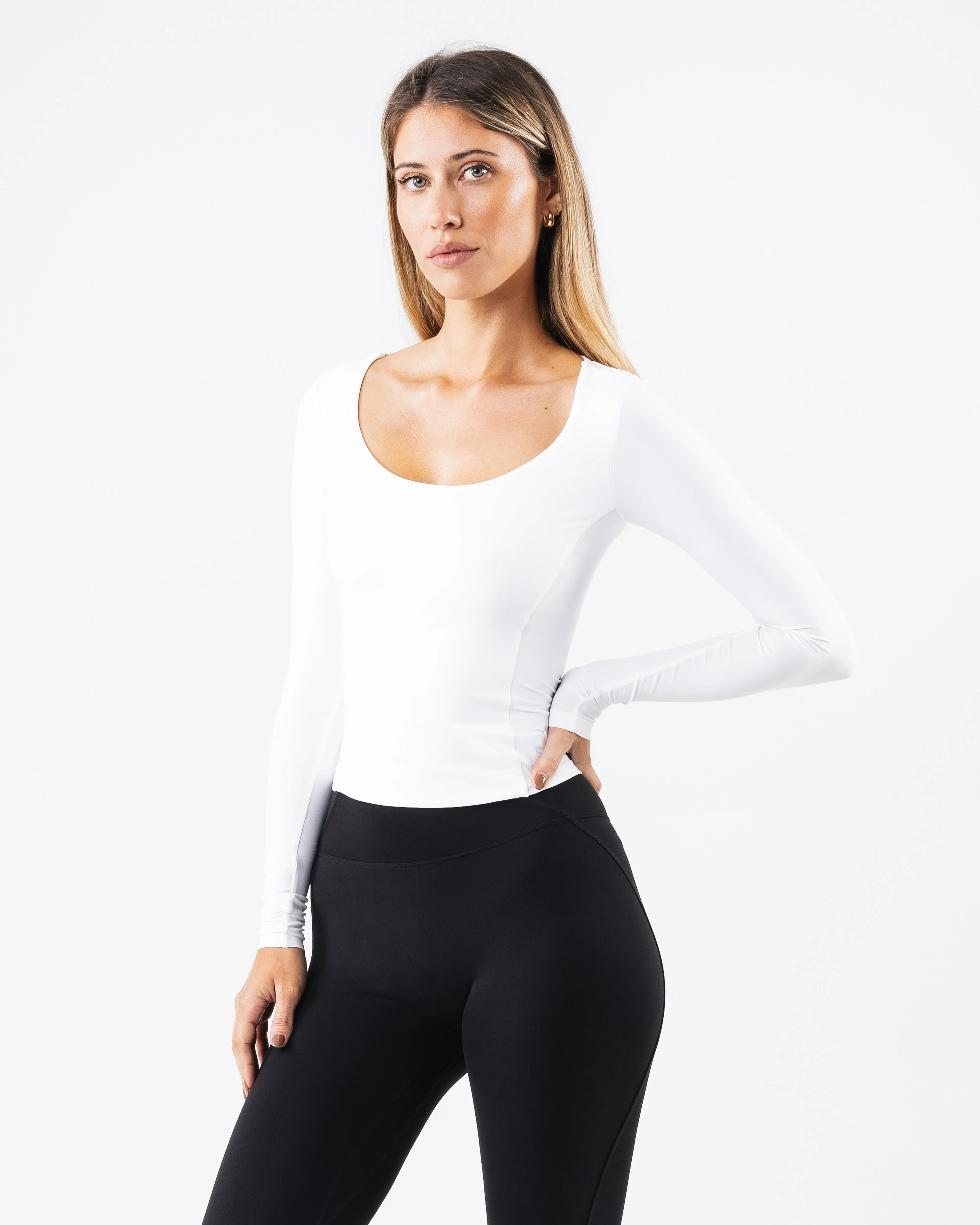 Basics Long Sleeve - White sold by Alphalete product image thumbnail 3