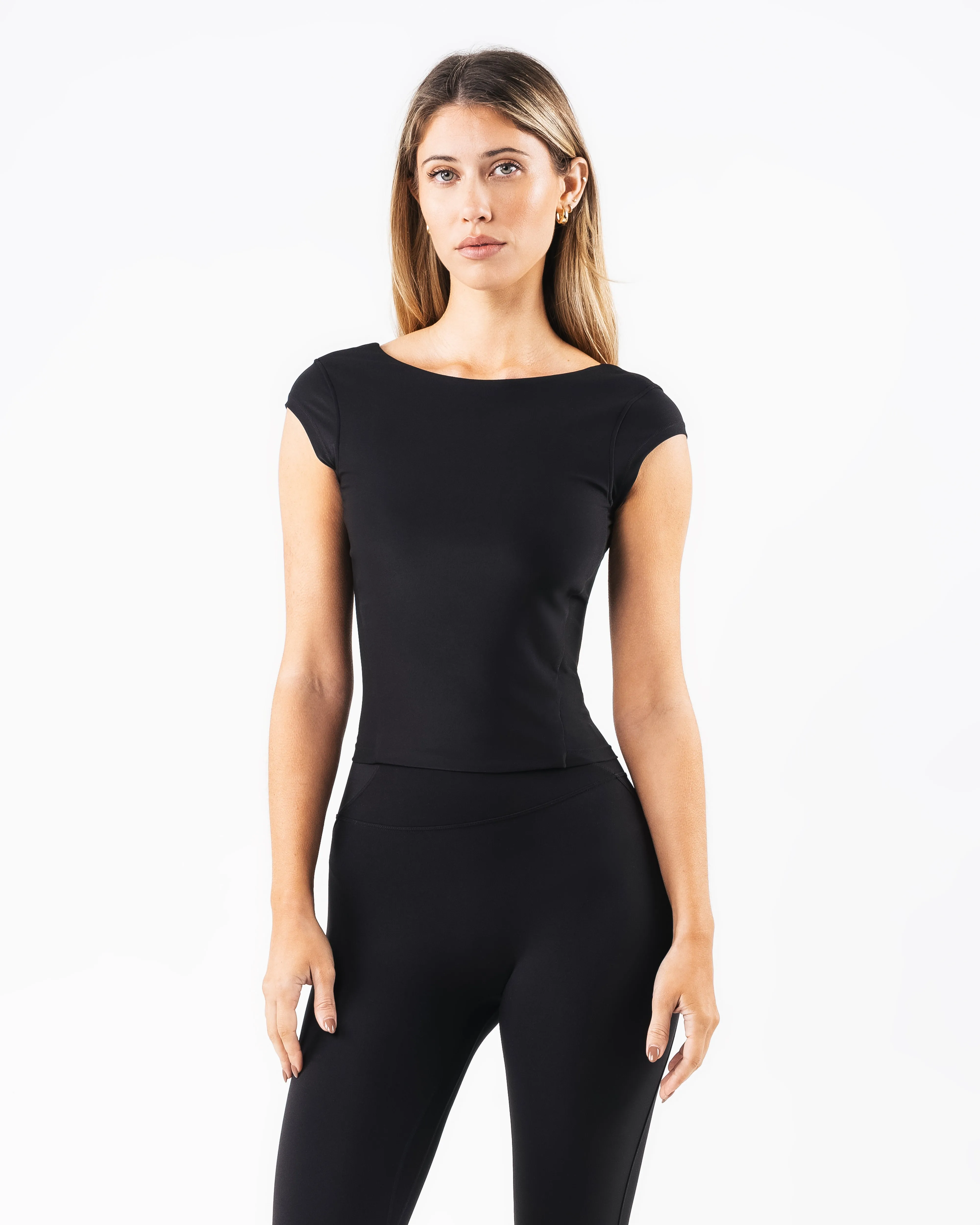 Basics Open Back Top - Black sold by Alphalete product image thumbnail 3