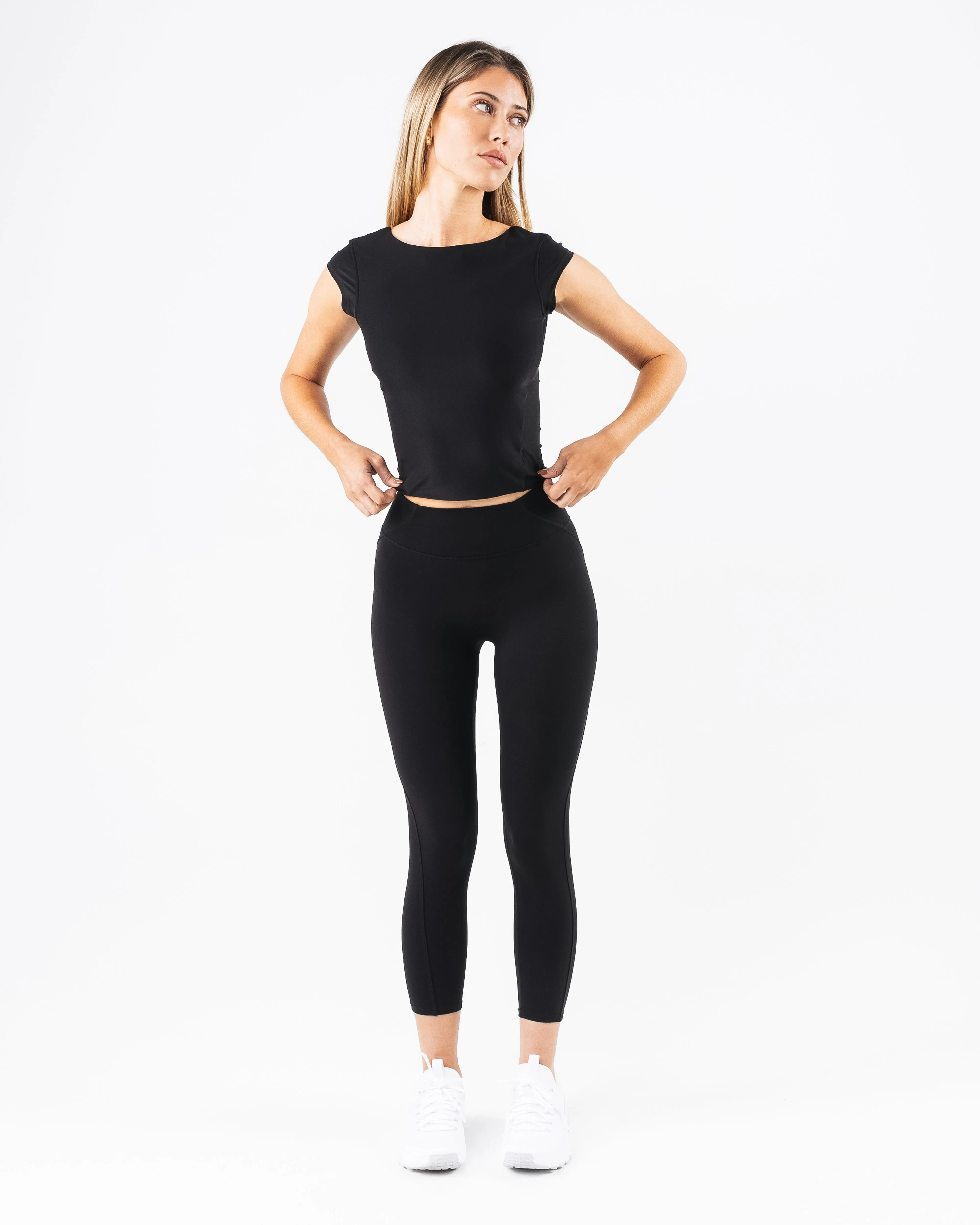 Basics Open Back Top - Black sold by Alphalete product image thumbnail 2