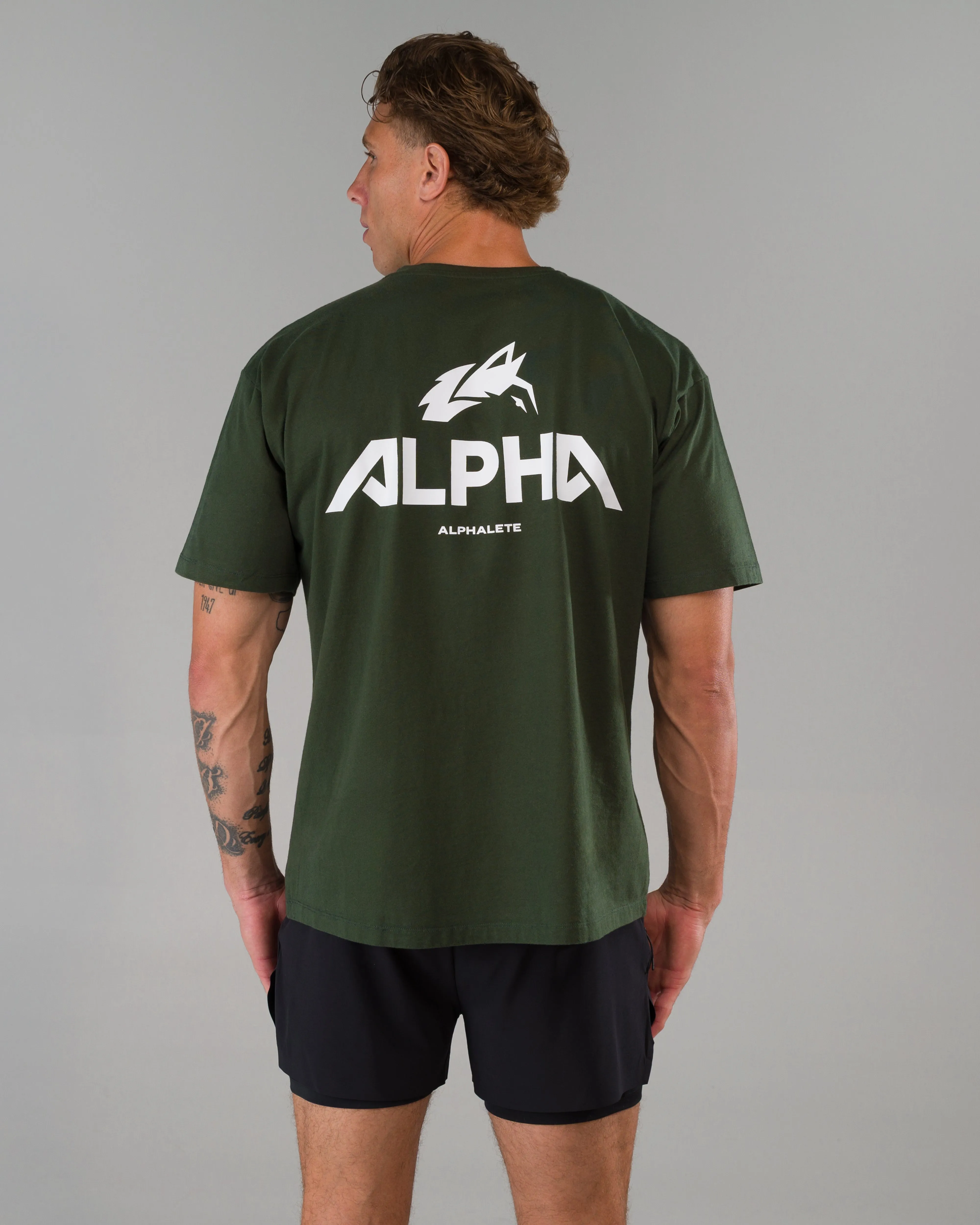 Alpha Tee - Moss sold by Alphalete