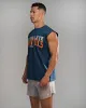 Dark Haven Cut Off - Varsity Blue sold by Alphalete