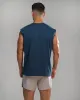 Dark Haven Cut Off - Varsity Blue sold by Alphalete