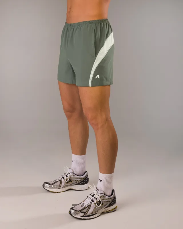 Dynamic Panel Short - Muted Sky sold by Alphalete