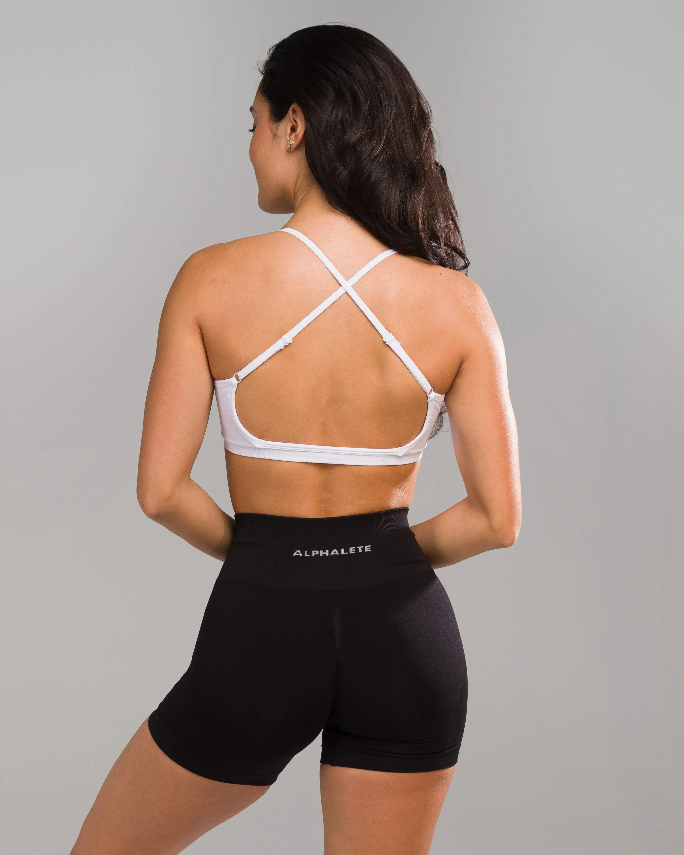 Amplify Open Back Bra - White sold by Alphalete product image thumbnail 3