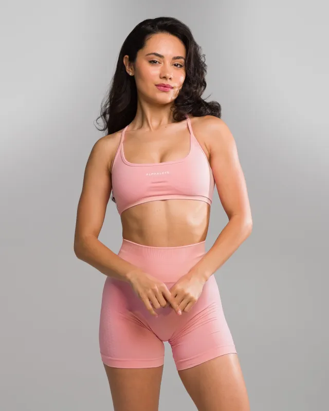 Amplify Open Back Bra - Rose sold by Alphalete