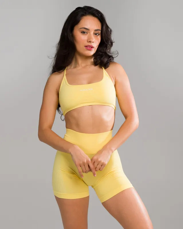 Amplify Open Back Bra - Canary sold by Alphalete