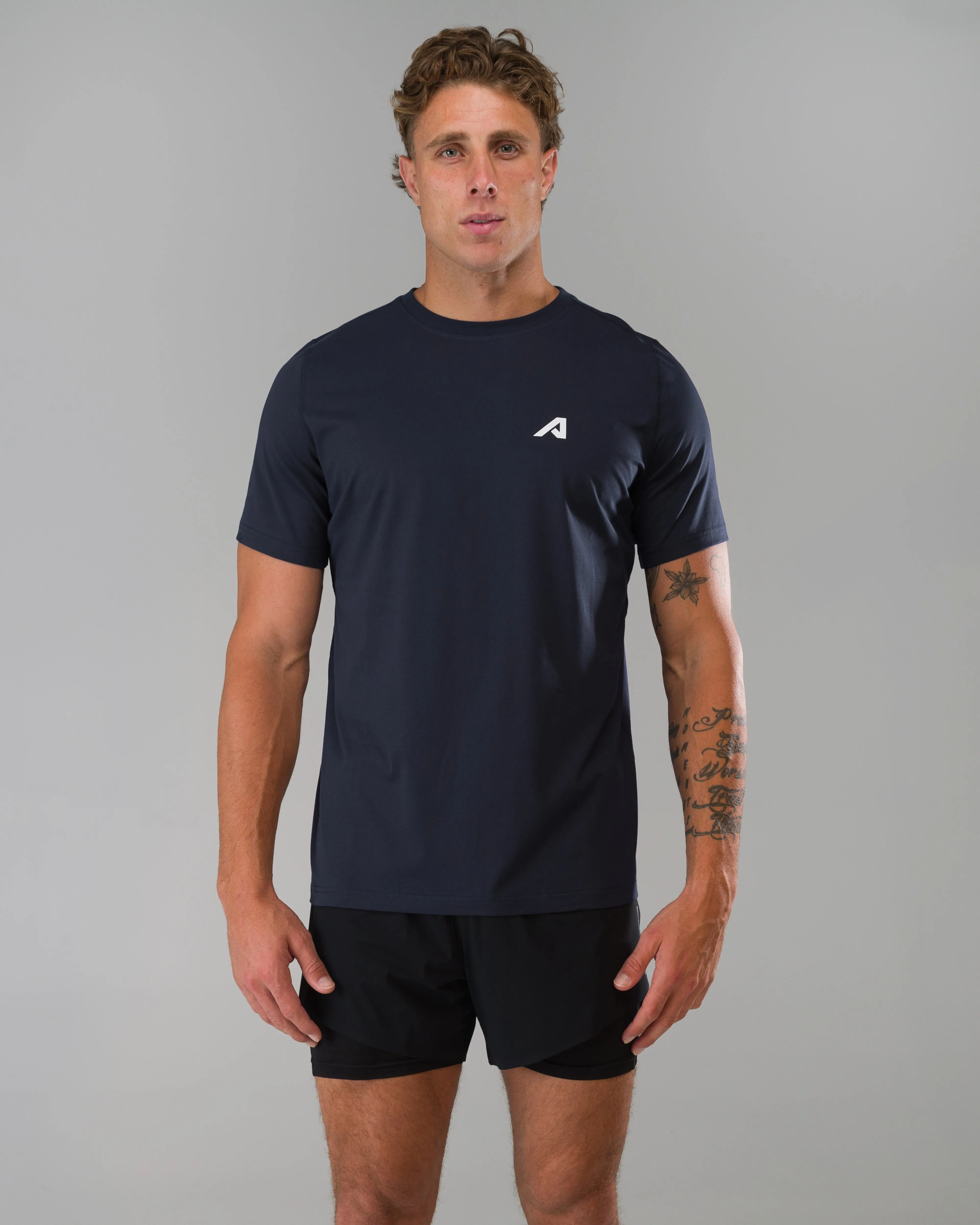 Momentum Tee - Core Navy sold by Alphalete