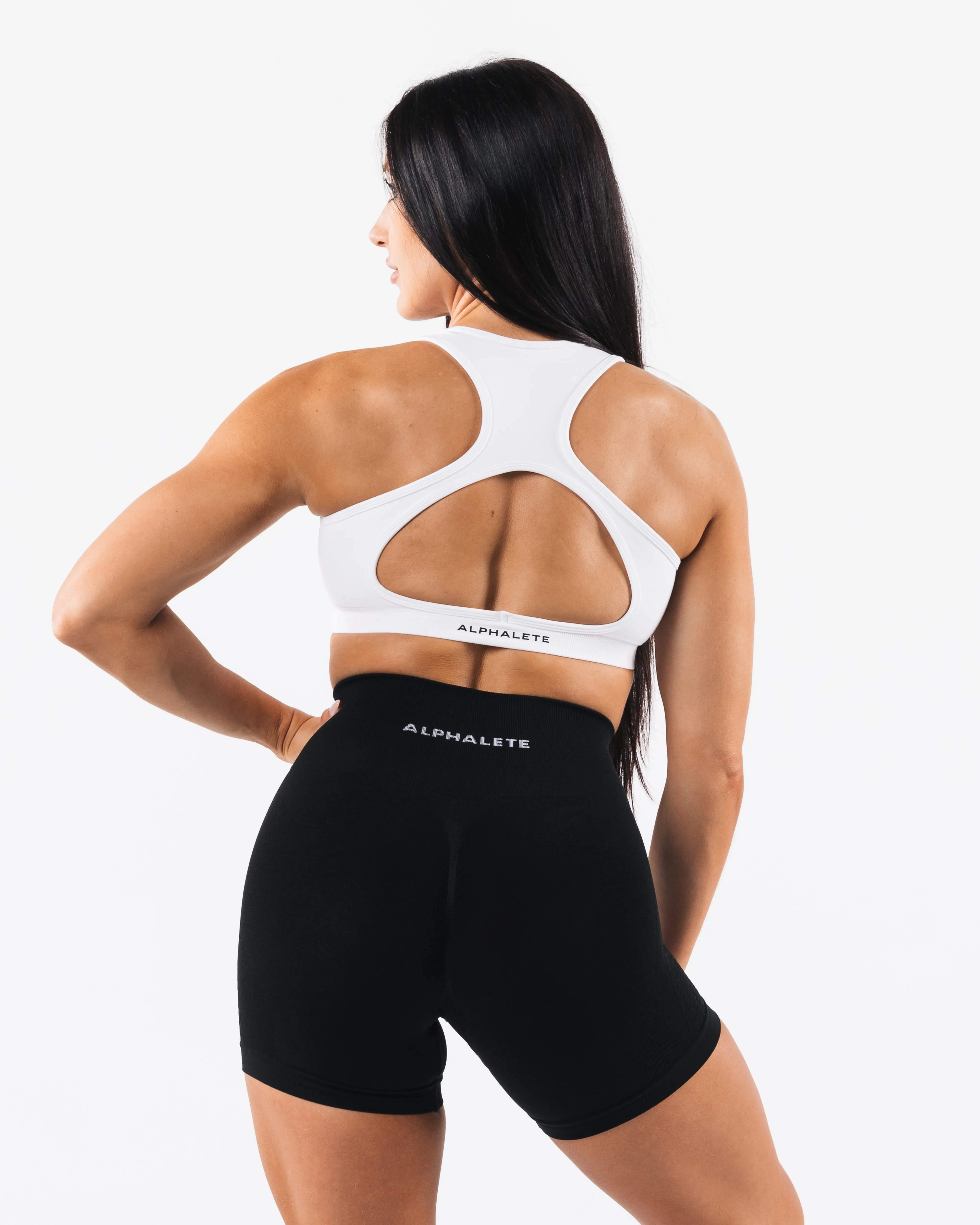 Amplify Contour Bra - White sold by Alphalete product image thumbnail 2