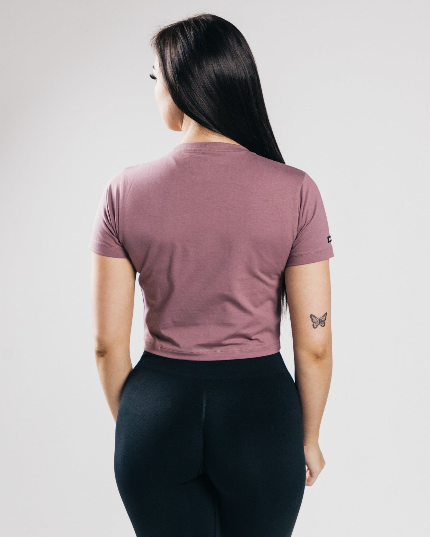 Essential Short Sleeve Crop - Passive Purple sold by Alphalete product image thumbnail 3