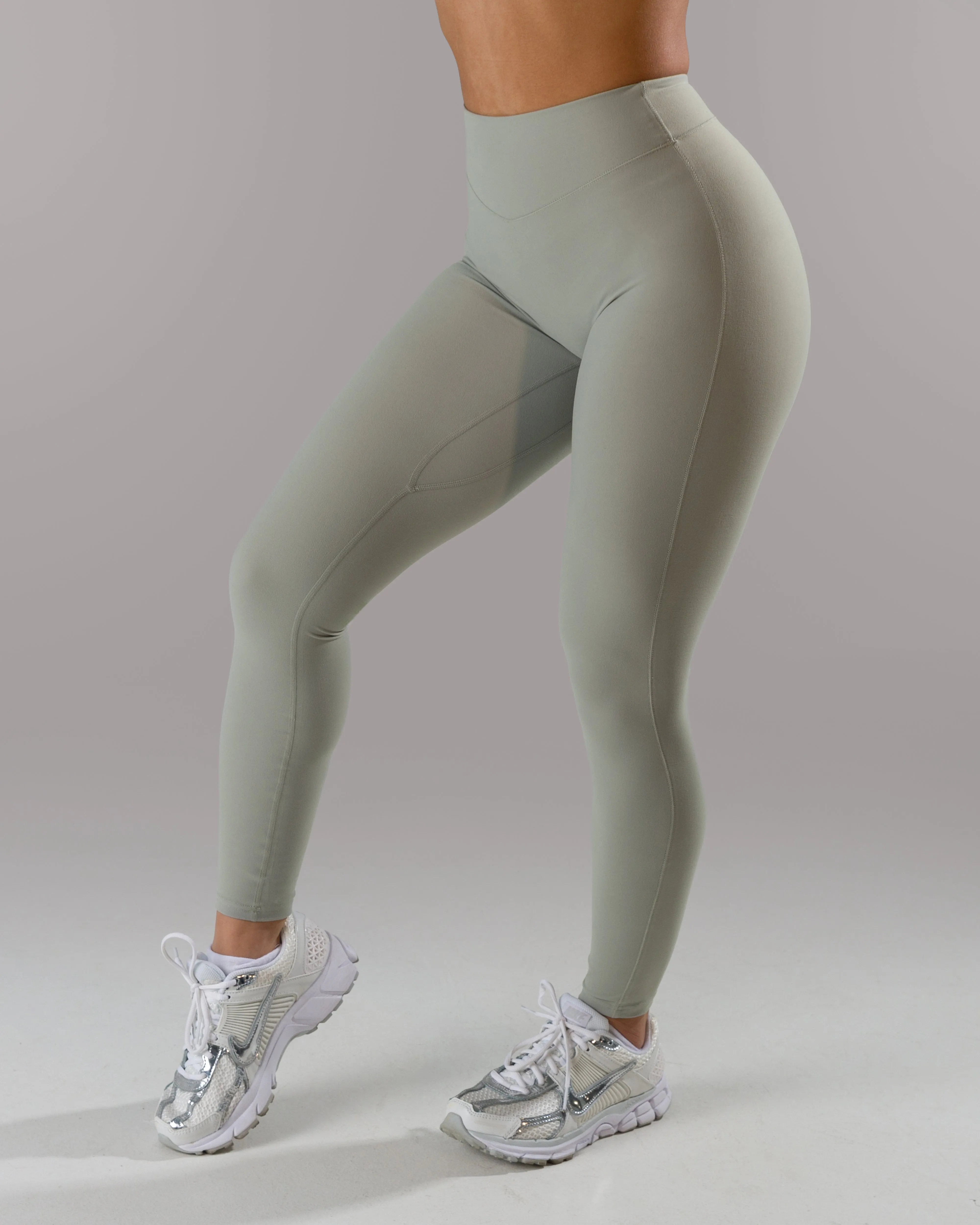 Dip Back Mid Rise Legging - Silver sold by Alphalete product image thumbnail 3
