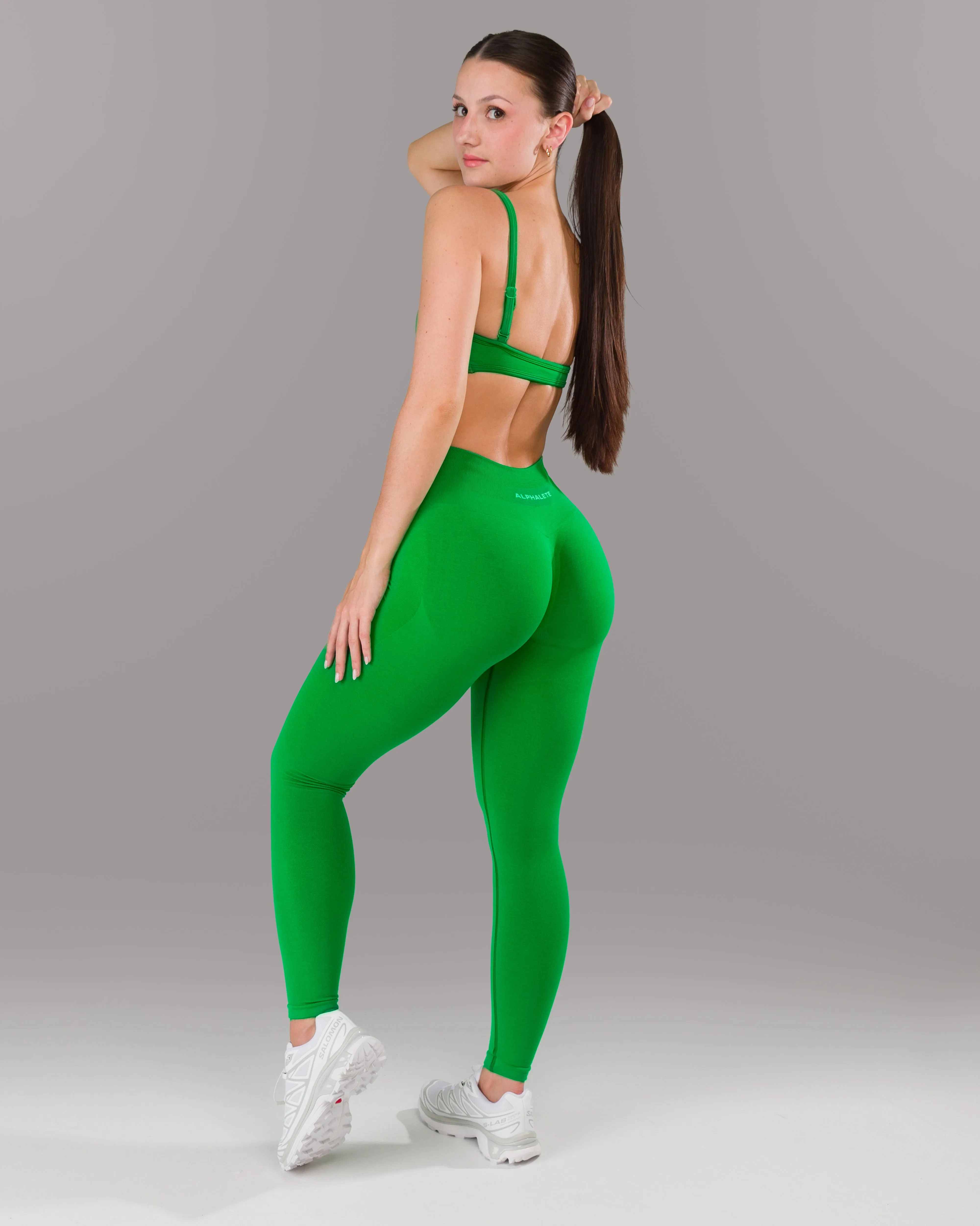 Pump Mid Rise Legging - Emerald Green sold by Alphalete product image thumbnail 5