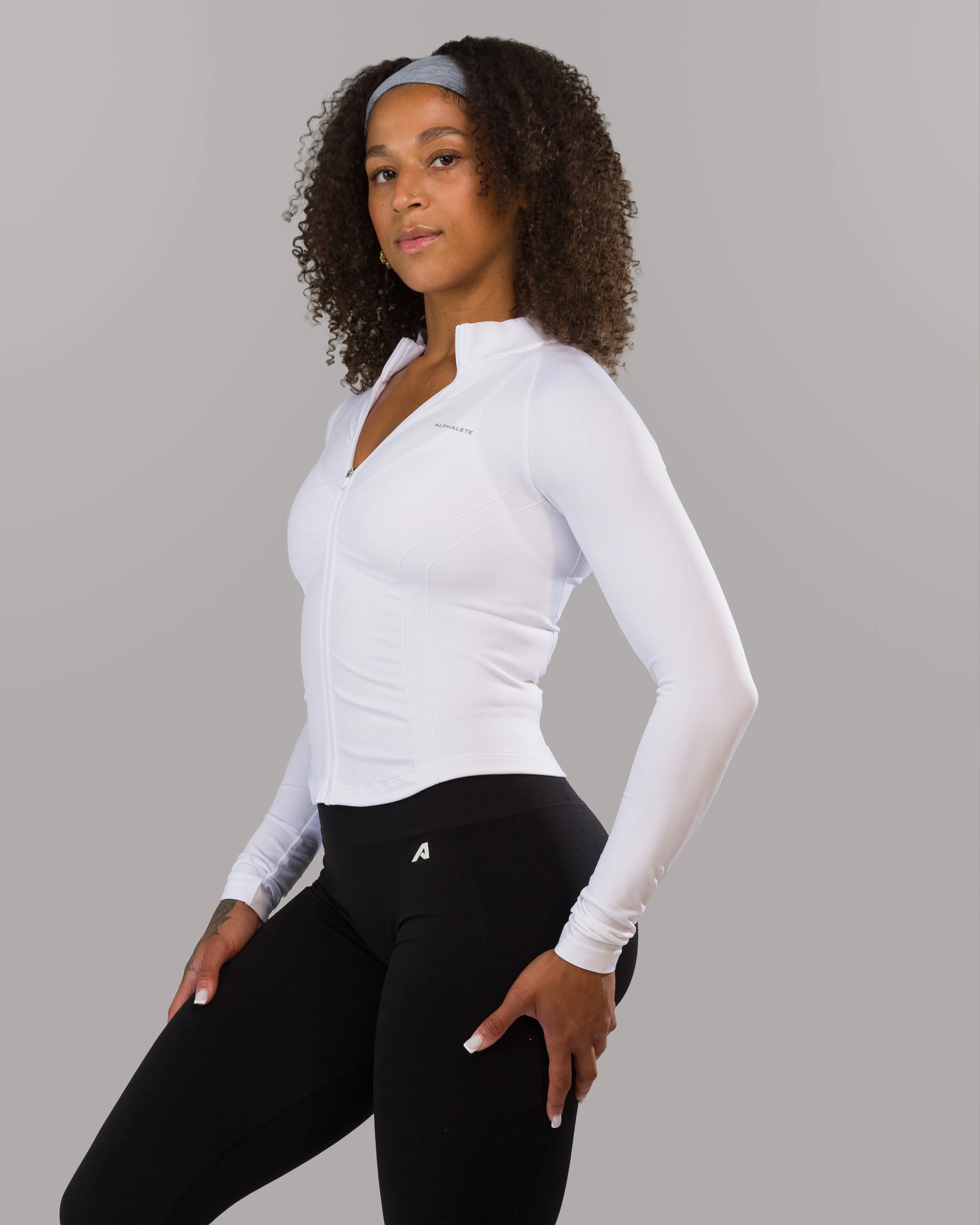 Shape Jacket - White sold by Alphalete product image thumbnail 2