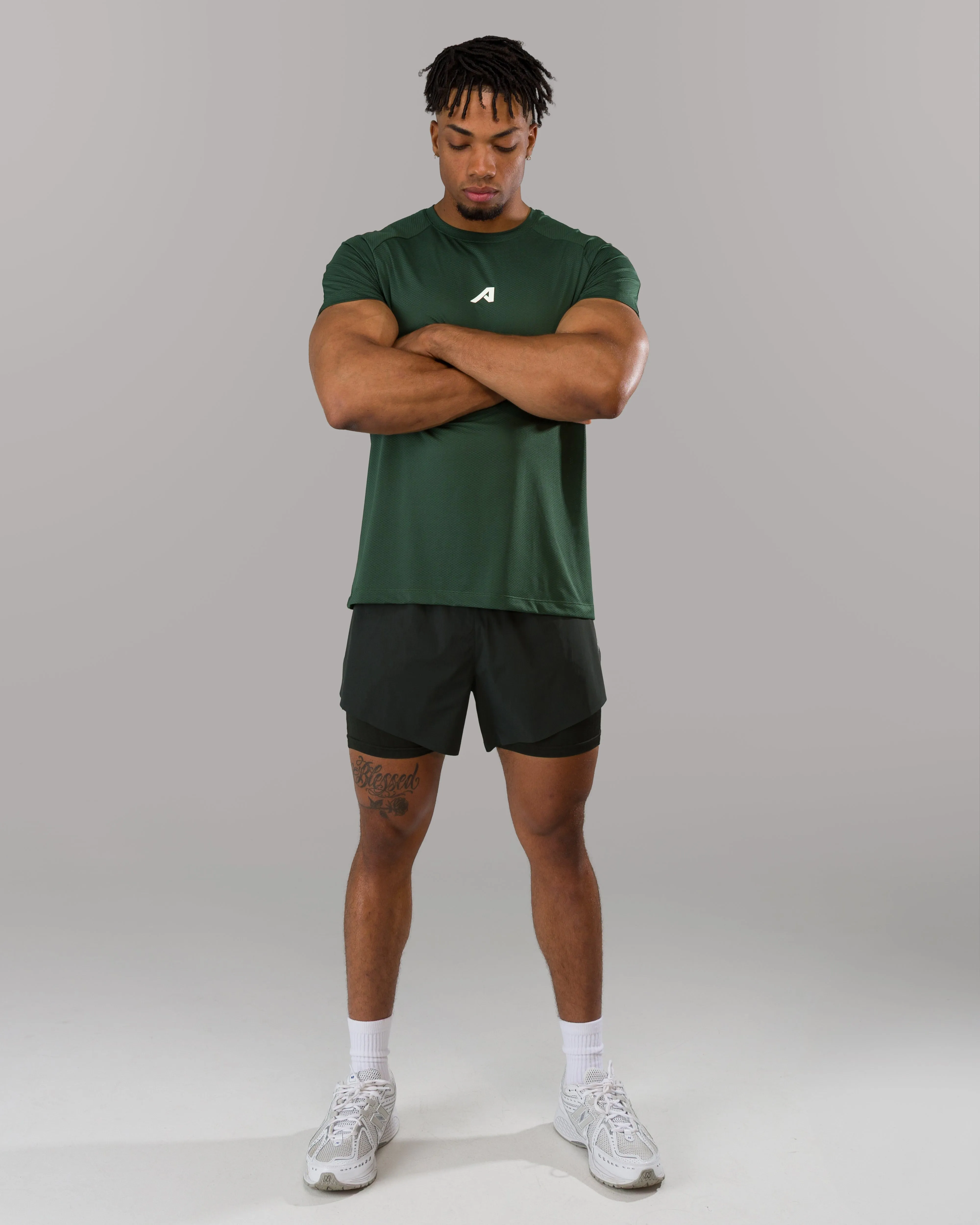 Base Tee - Summit Green sold by Alphalete product image thumbnail 4