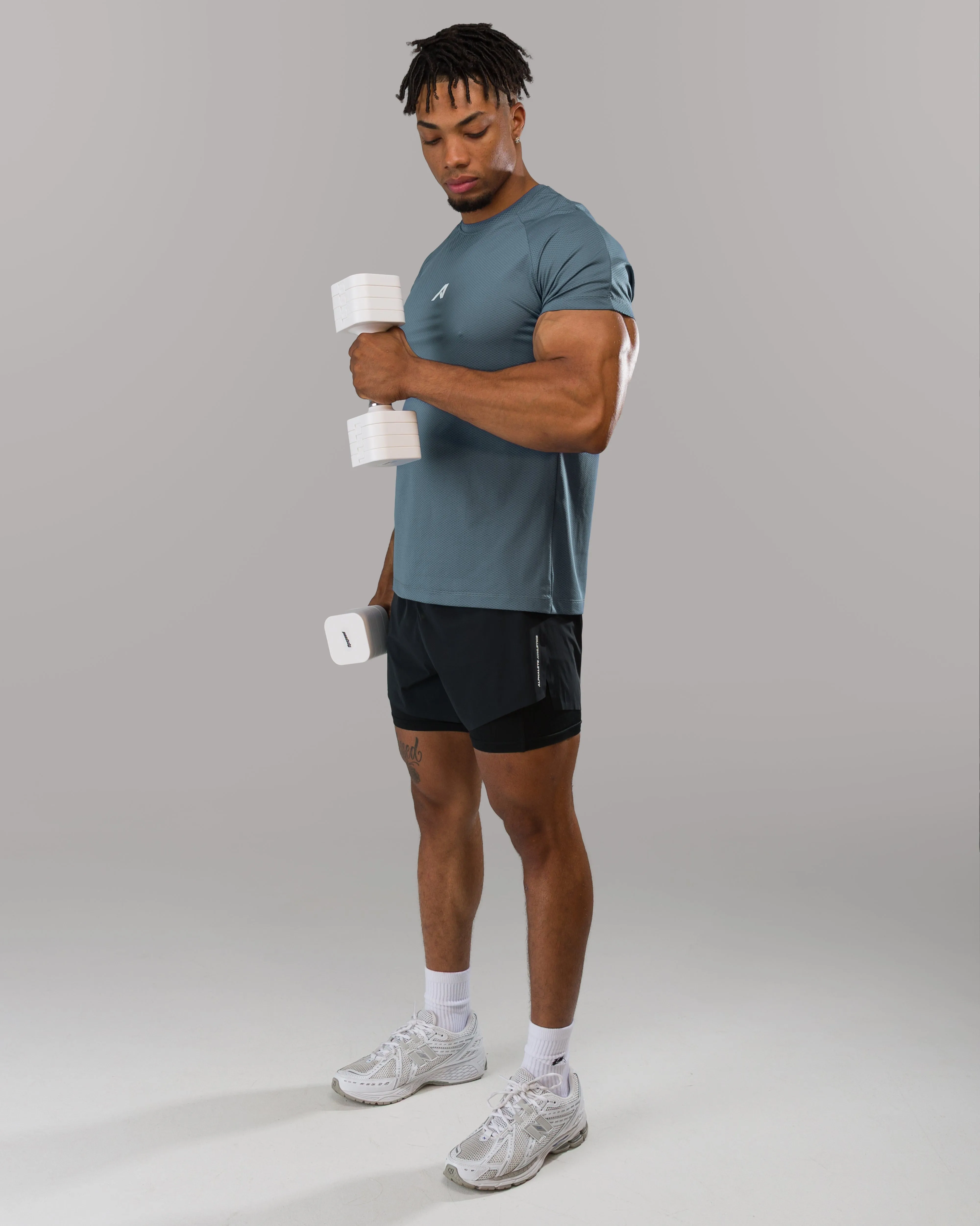 Base Tee - Storm Blue sold by Alphalete product image thumbnail 4