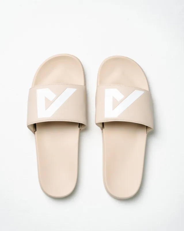Alpha Slides - Cream / White sold by Alphalete