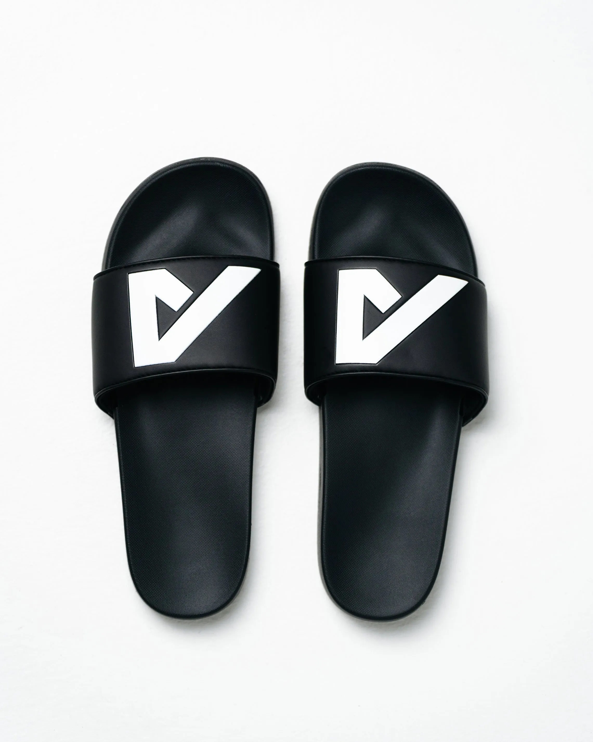 Alpha Slides - Black / White sold by Alphalete