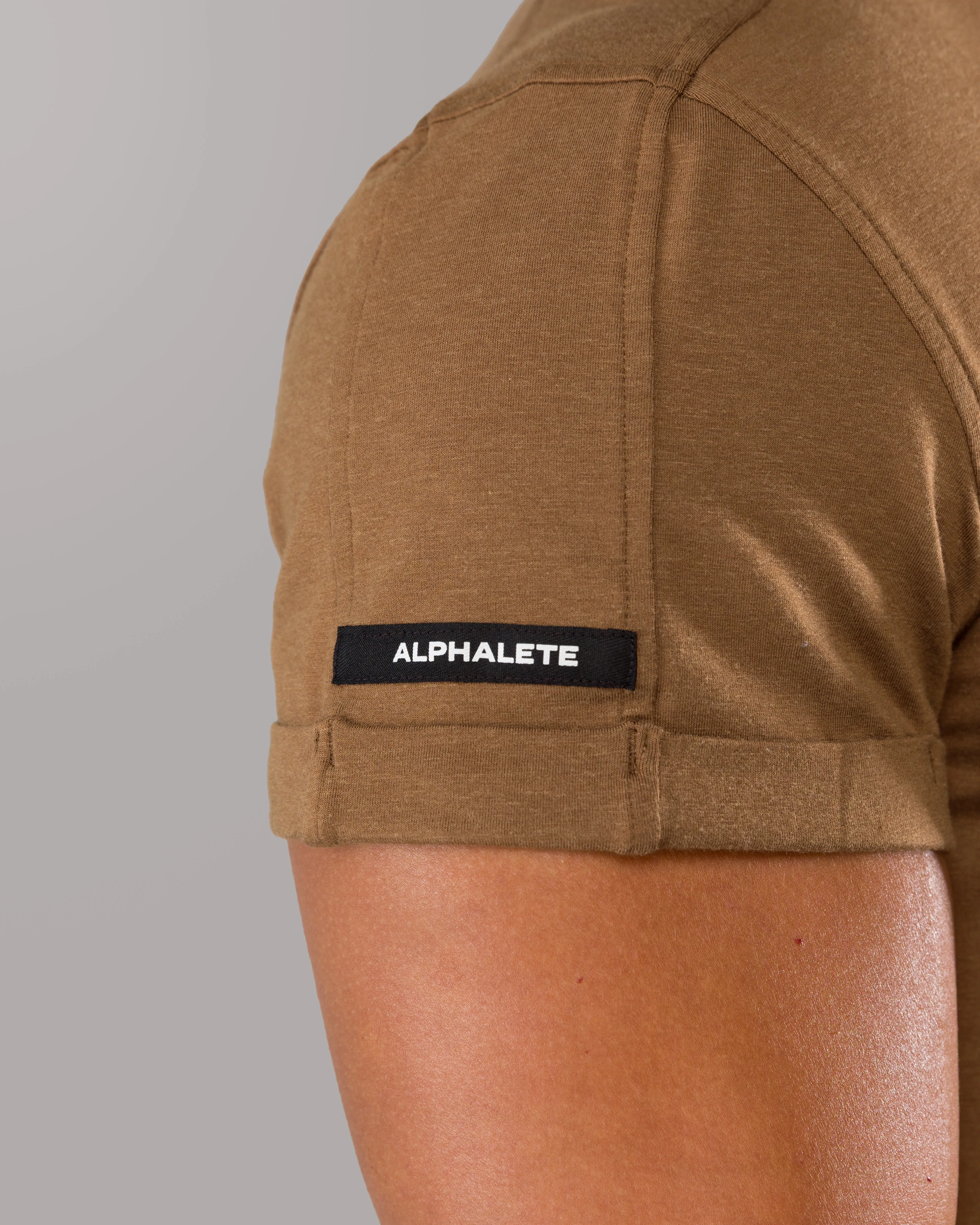 Rolled Muscle Tee - Brown sold by Alphalete product image thumbnail 5