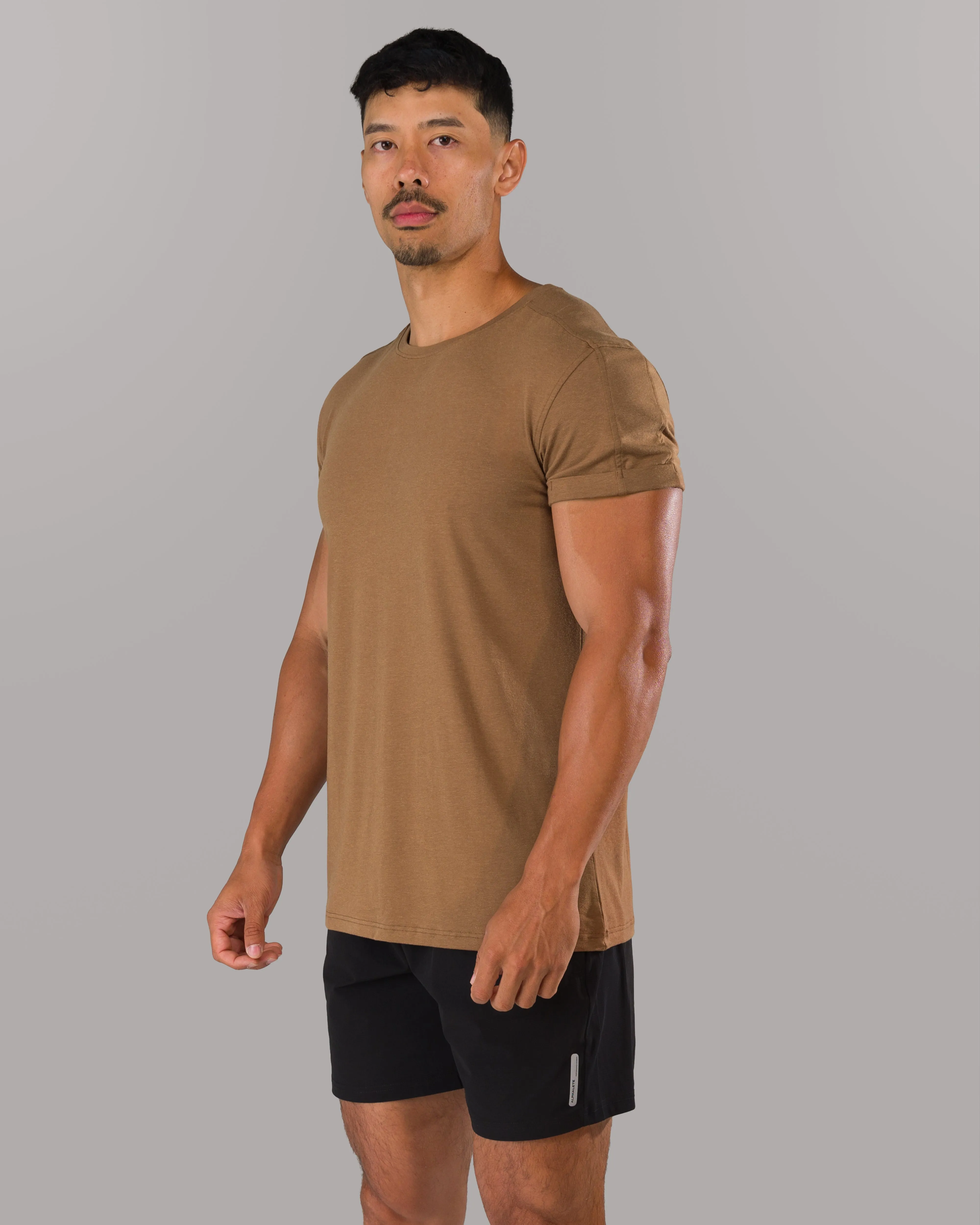 Rolled Muscle Tee - Brown sold by Alphalete product image thumbnail 2