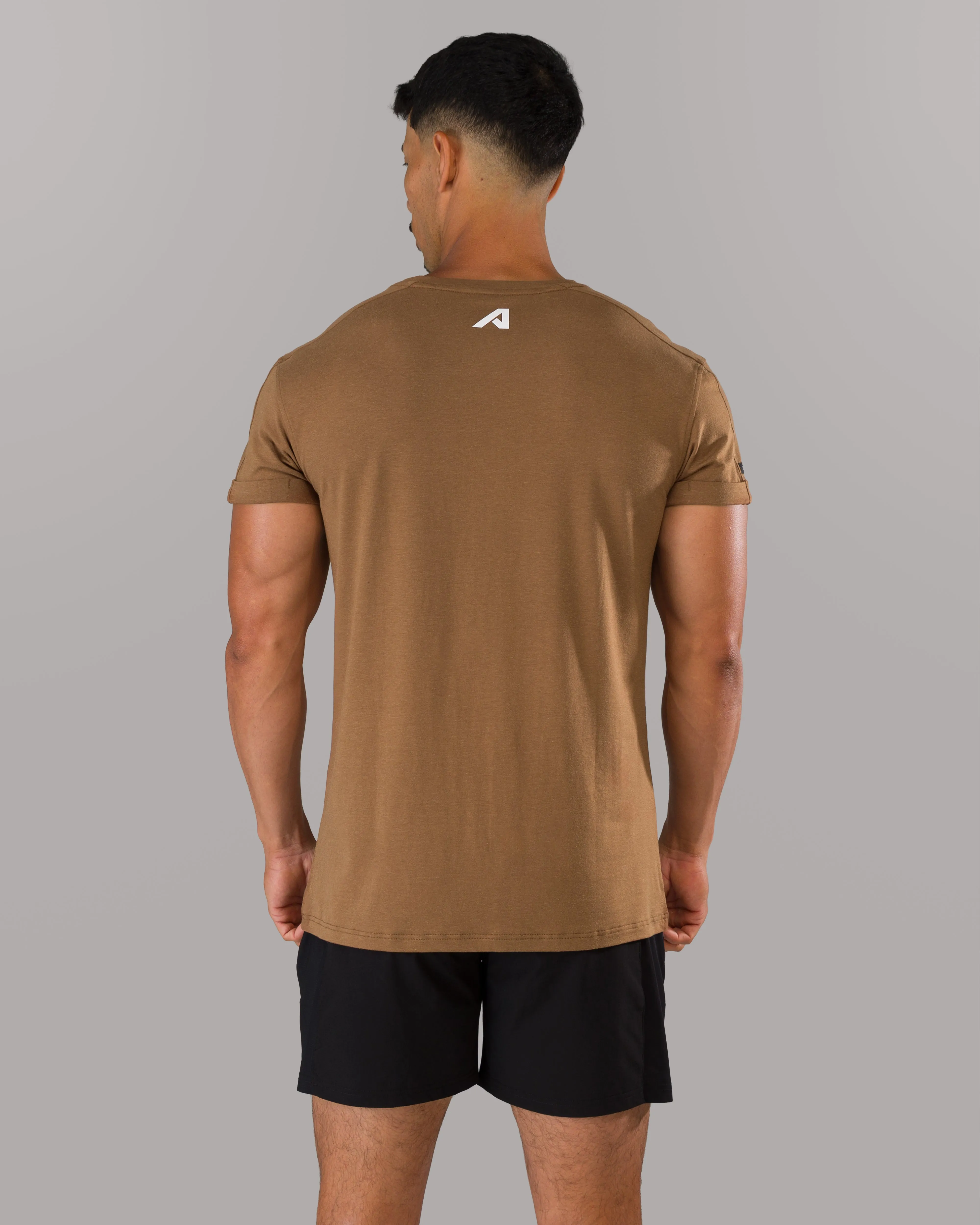 Rolled Muscle Tee - Brown sold by Alphalete product image thumbnail 3
